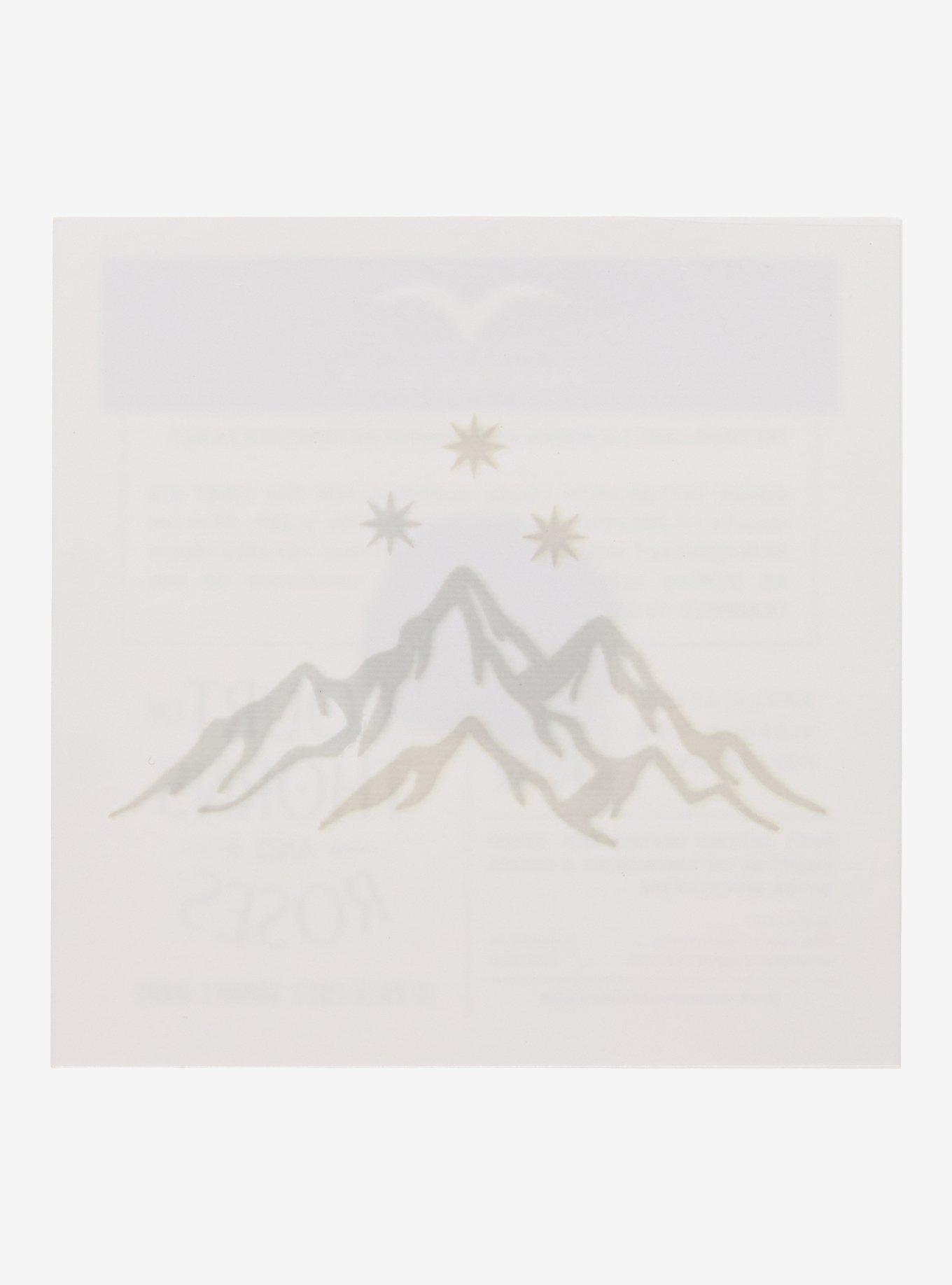 Sparrow & Wilde A Court Of Thorns And Roses Velaris Mountain Semi-Permanent Tattoo, , alternate - view 3