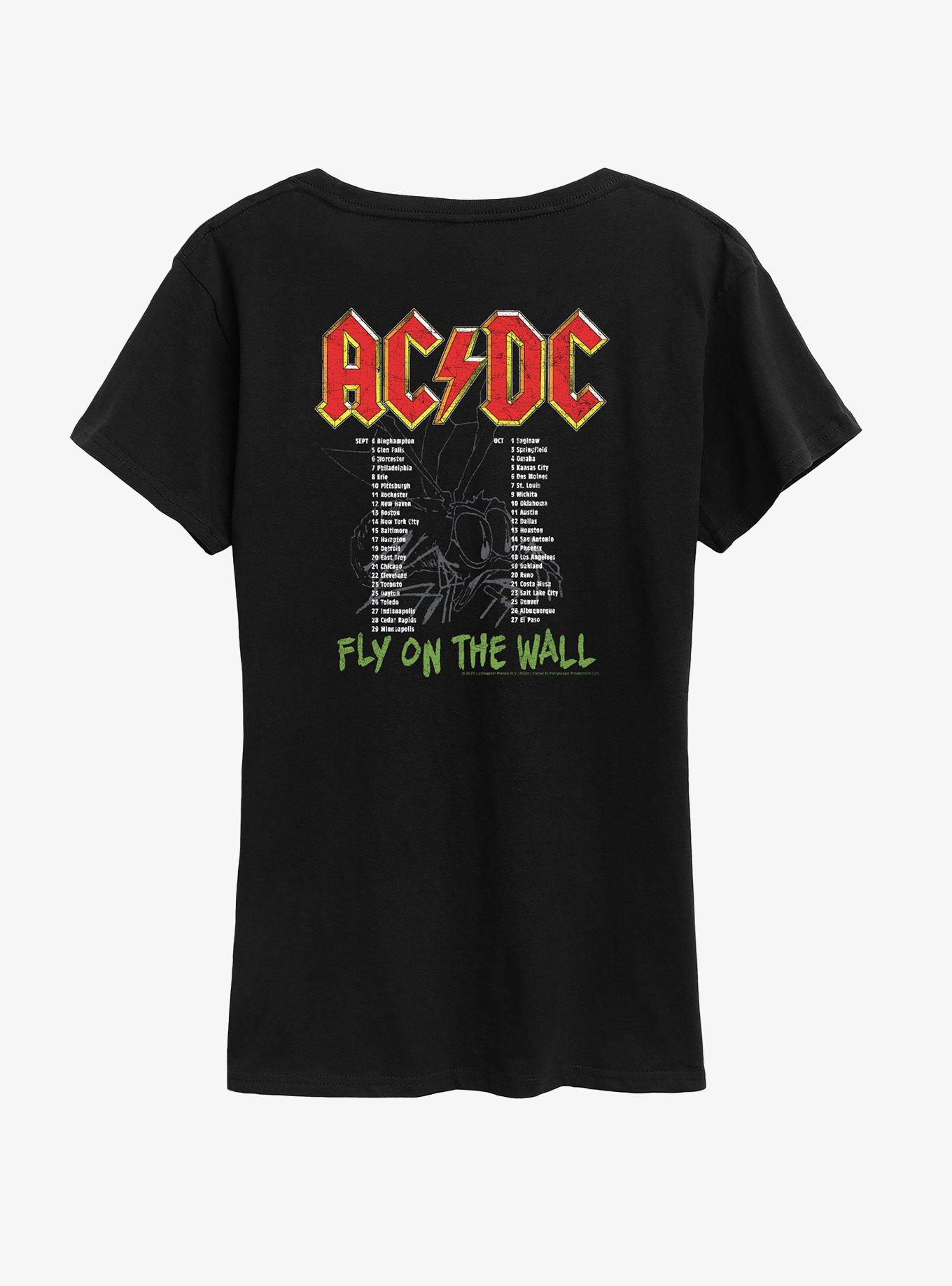 AC/DC Fly On The Wall Girls T-Shirt, BLACK, alternate - view 2