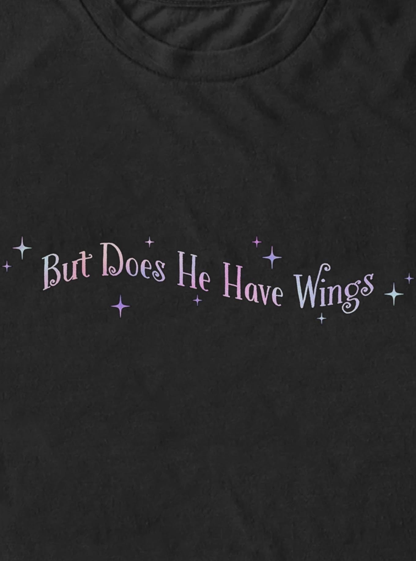 Does He Have Wings T-Shirt, BLACK, alternate - view 3