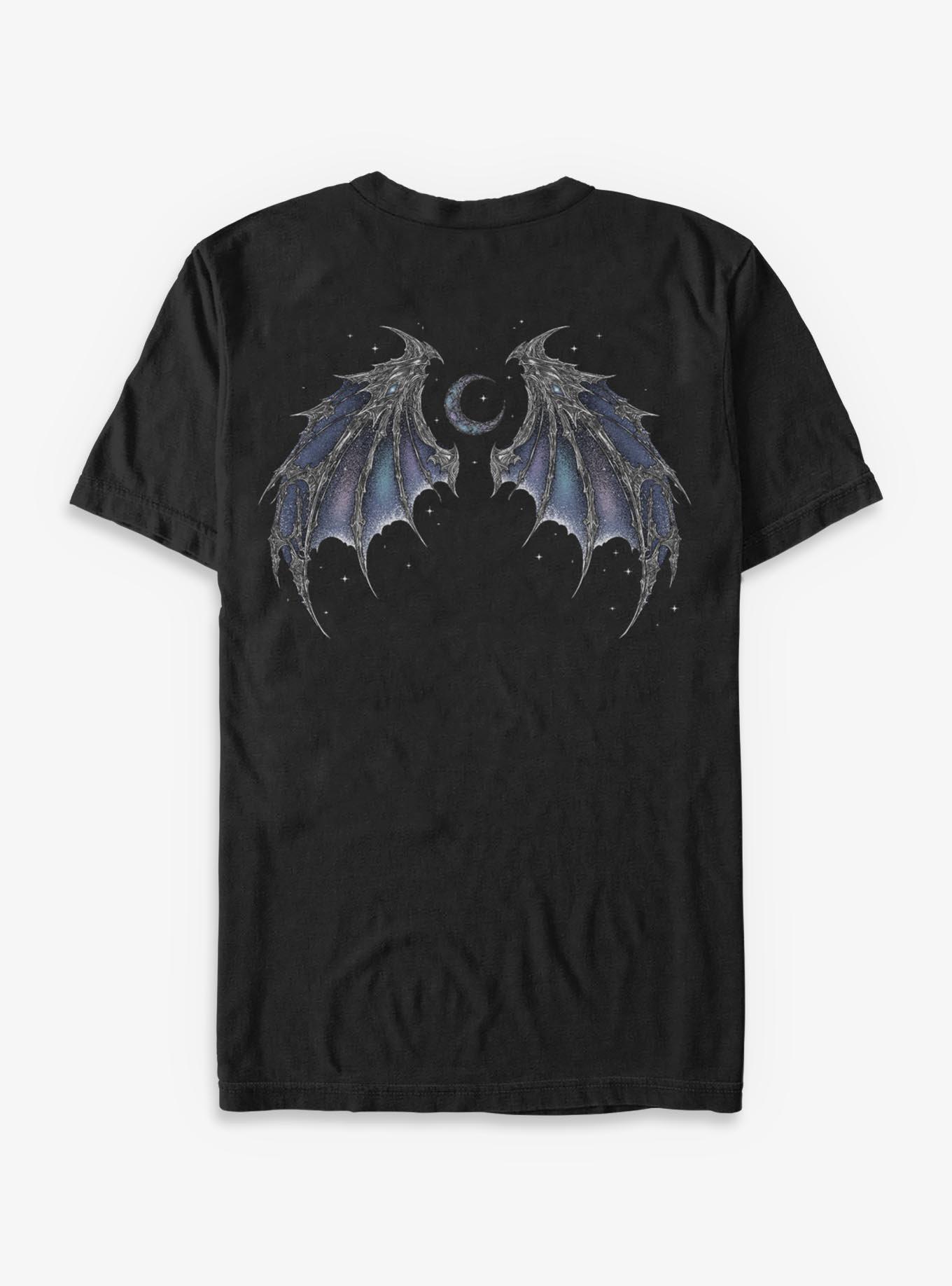 Does He Have Wings T-Shirt, BLACK, alternate - view 2