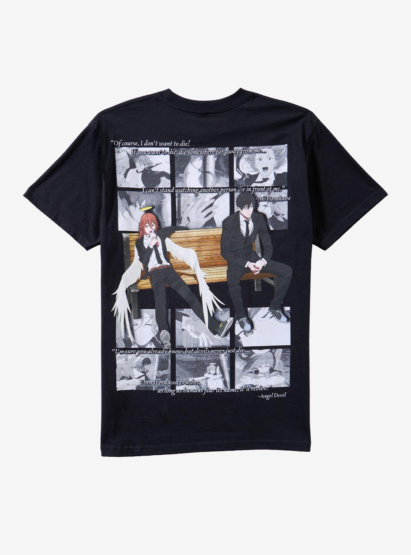 Chainsaw Man Aki Angel T-Shirt, BLACK, alternate - view 2
