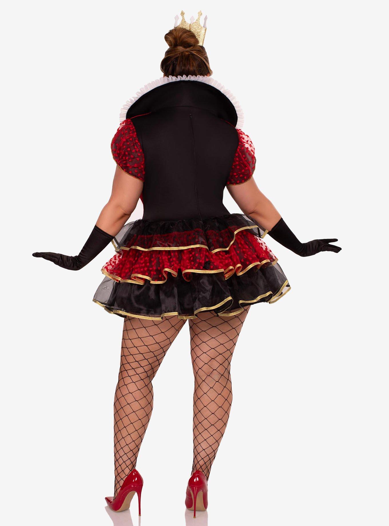 Queen Of Hearts Costume Plus Size, MULTI, alternate - view 2