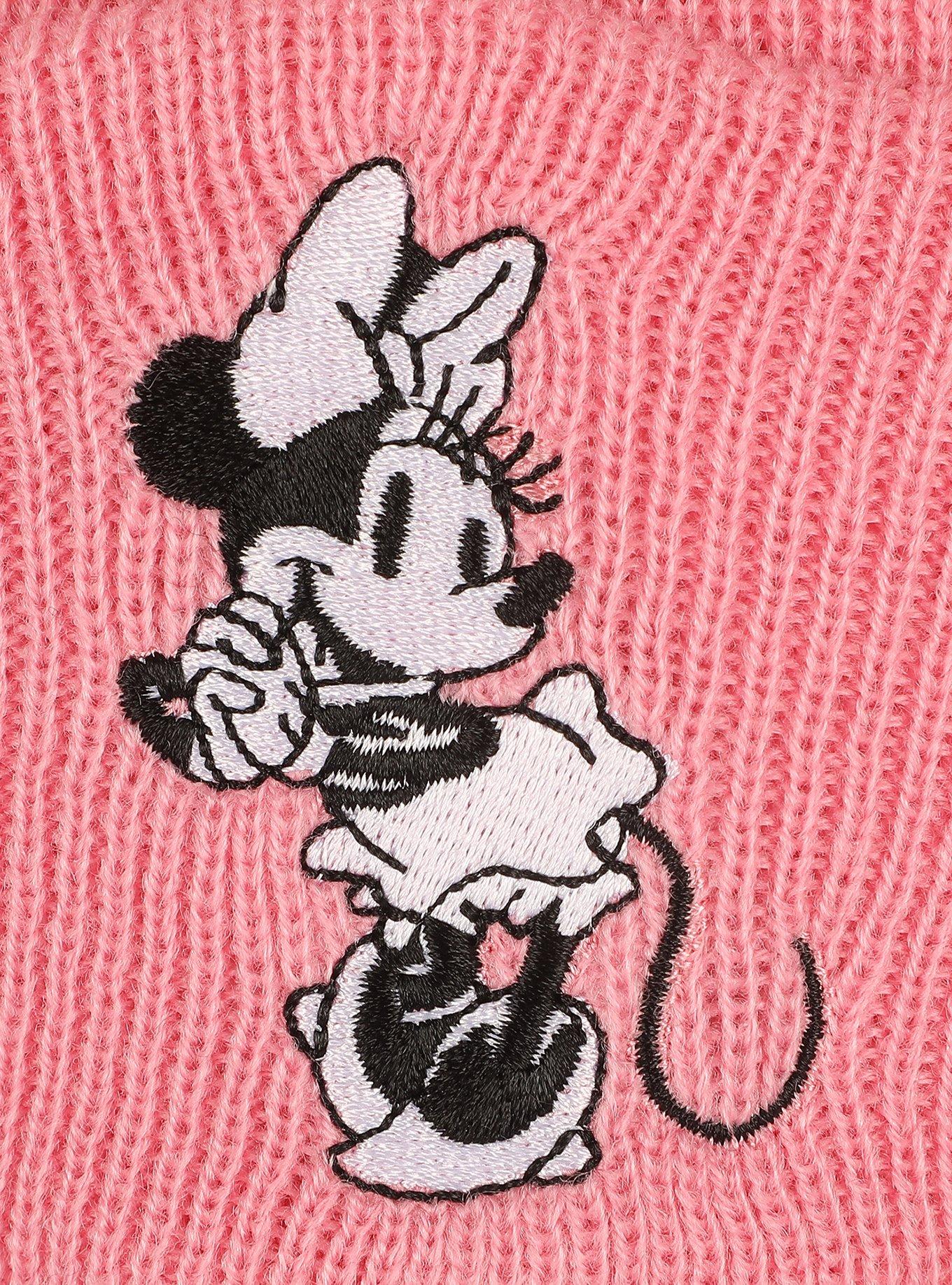 Disney Minnie Mouse Pink Beanie, , alternate - view 2