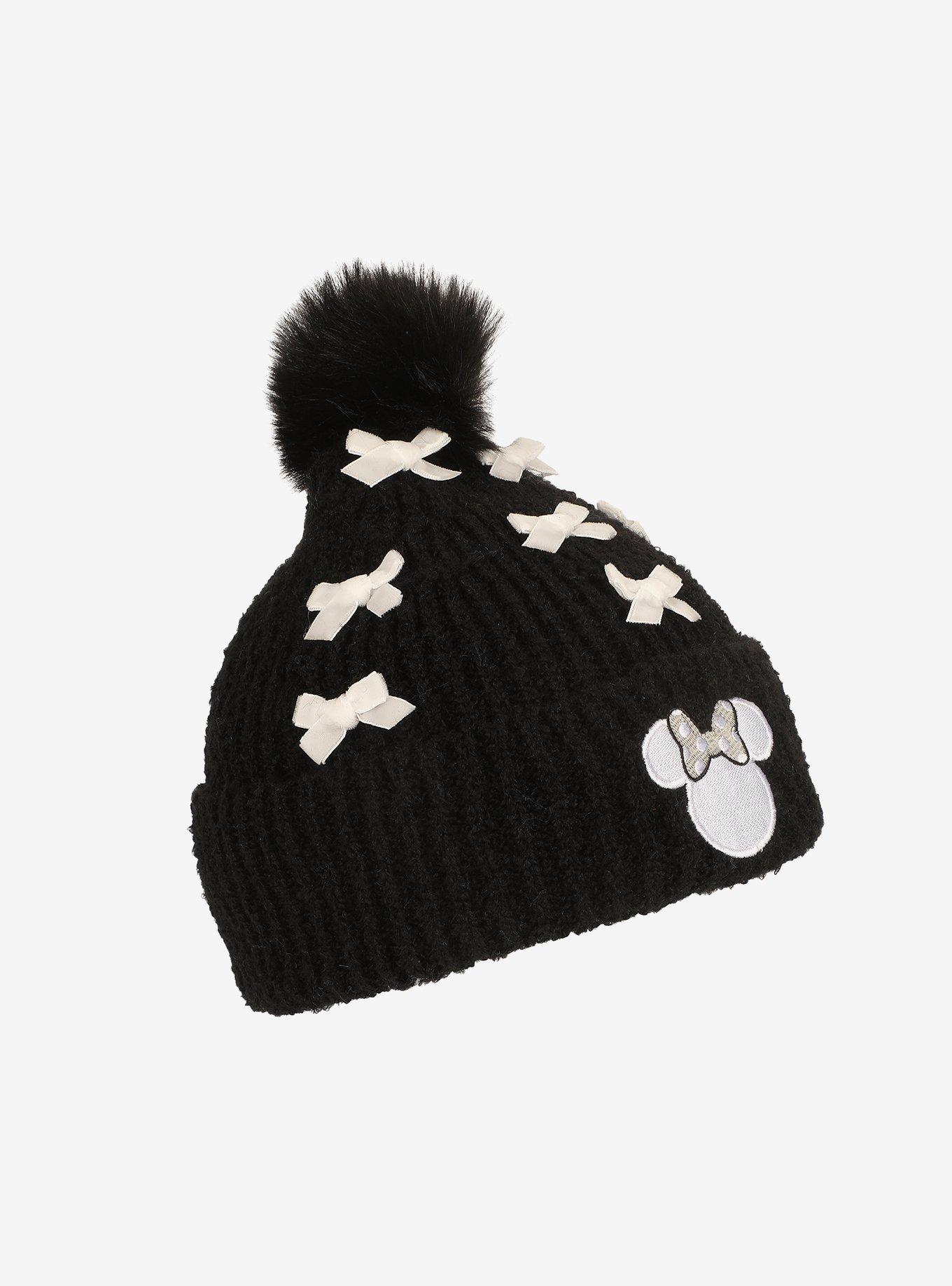 Disney Minnie Mouse Bows Fuzzy Pom Beanie, , alternate - view 2
