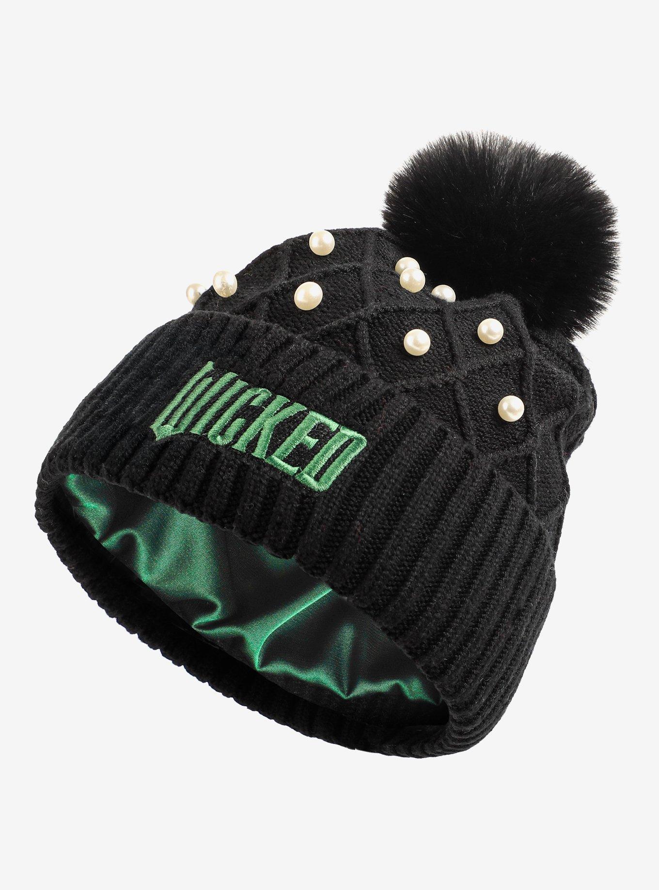 Wicked Pearl Cable Knit Pom Beanie, , alternate - view 3