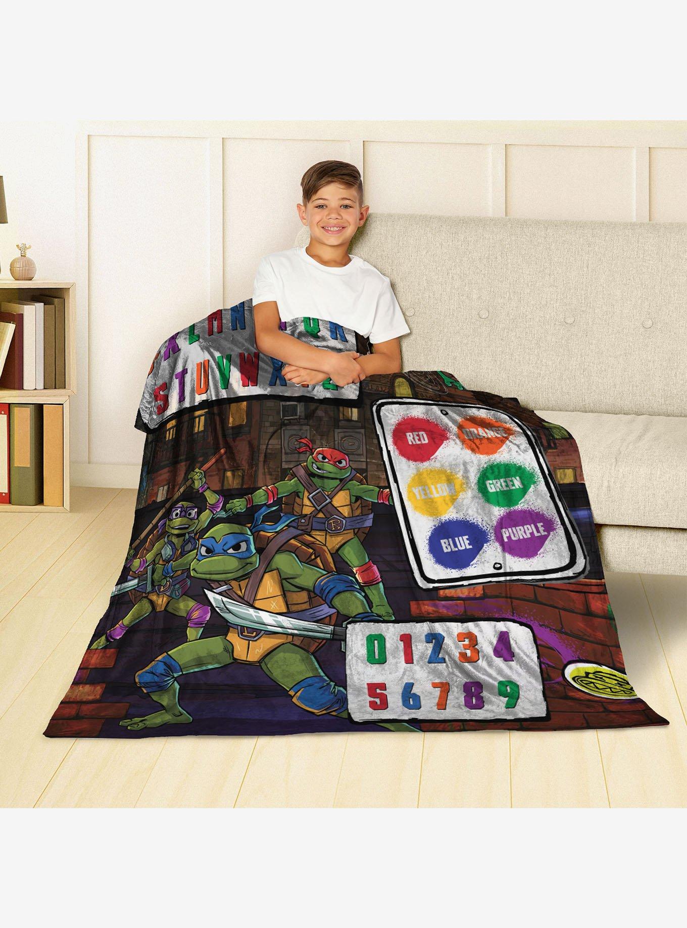 Teenage Mutant Ninja Turtles Learning Is Rad 50x60" Silk Touch Throw Blanket, , alternate - view 3