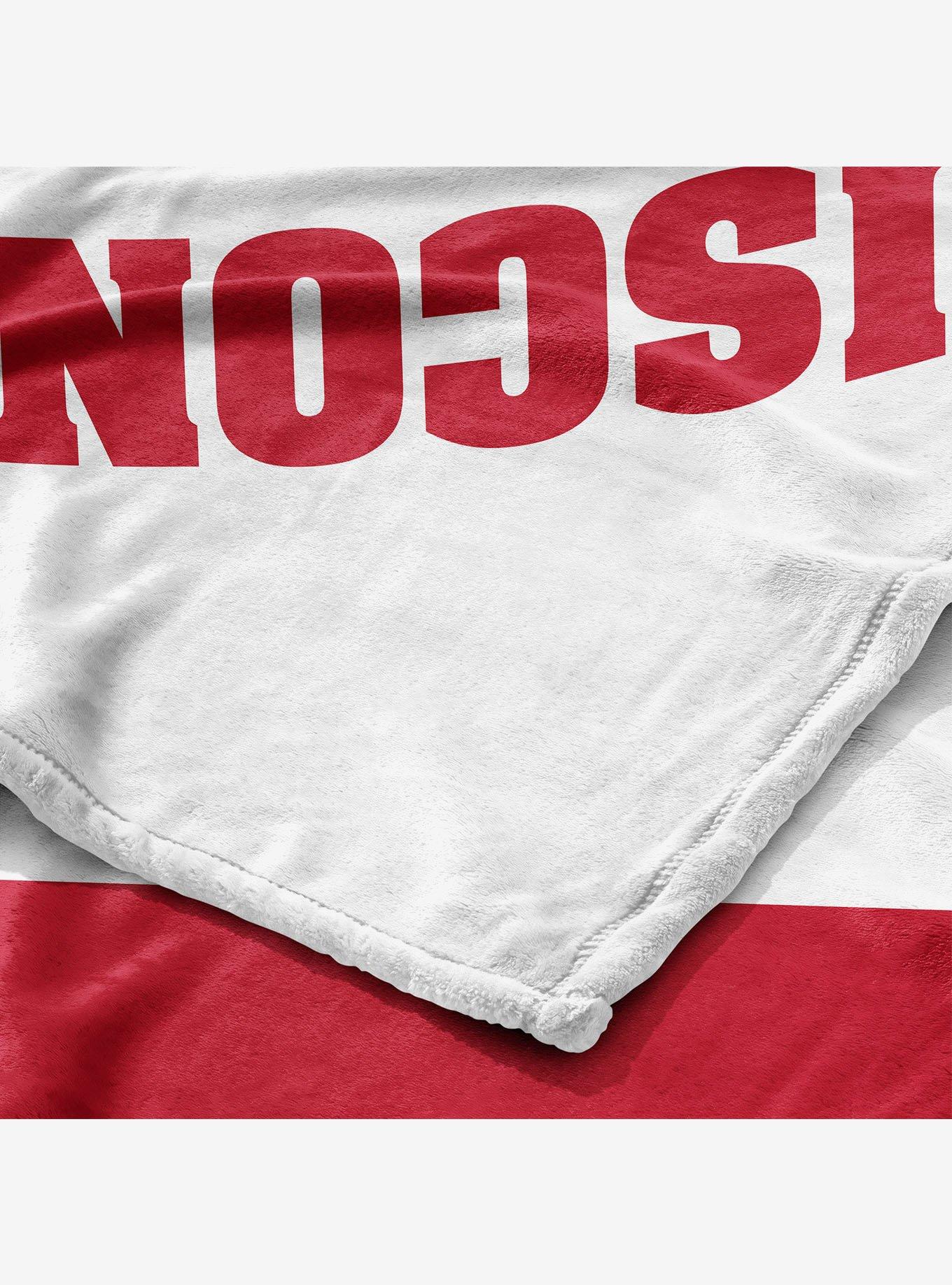 NCAA Wisconsin Badgers Halftone Silk Touch Throw Blanket, , alternate - view 5