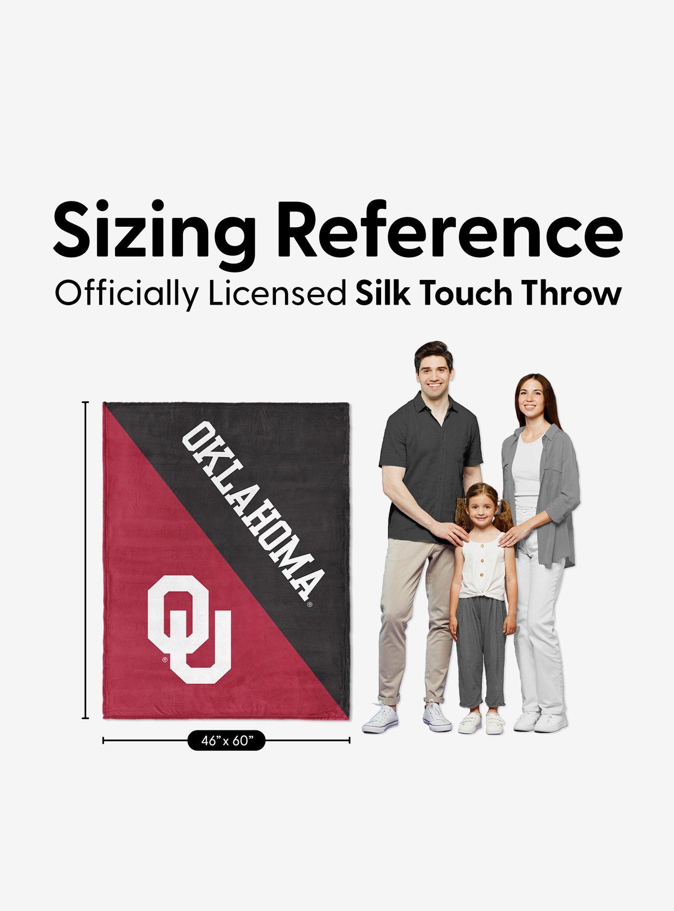 NCAA Oklahoma Sooners Halftone Silk Touch Throw Blanket, , alternate - view 6