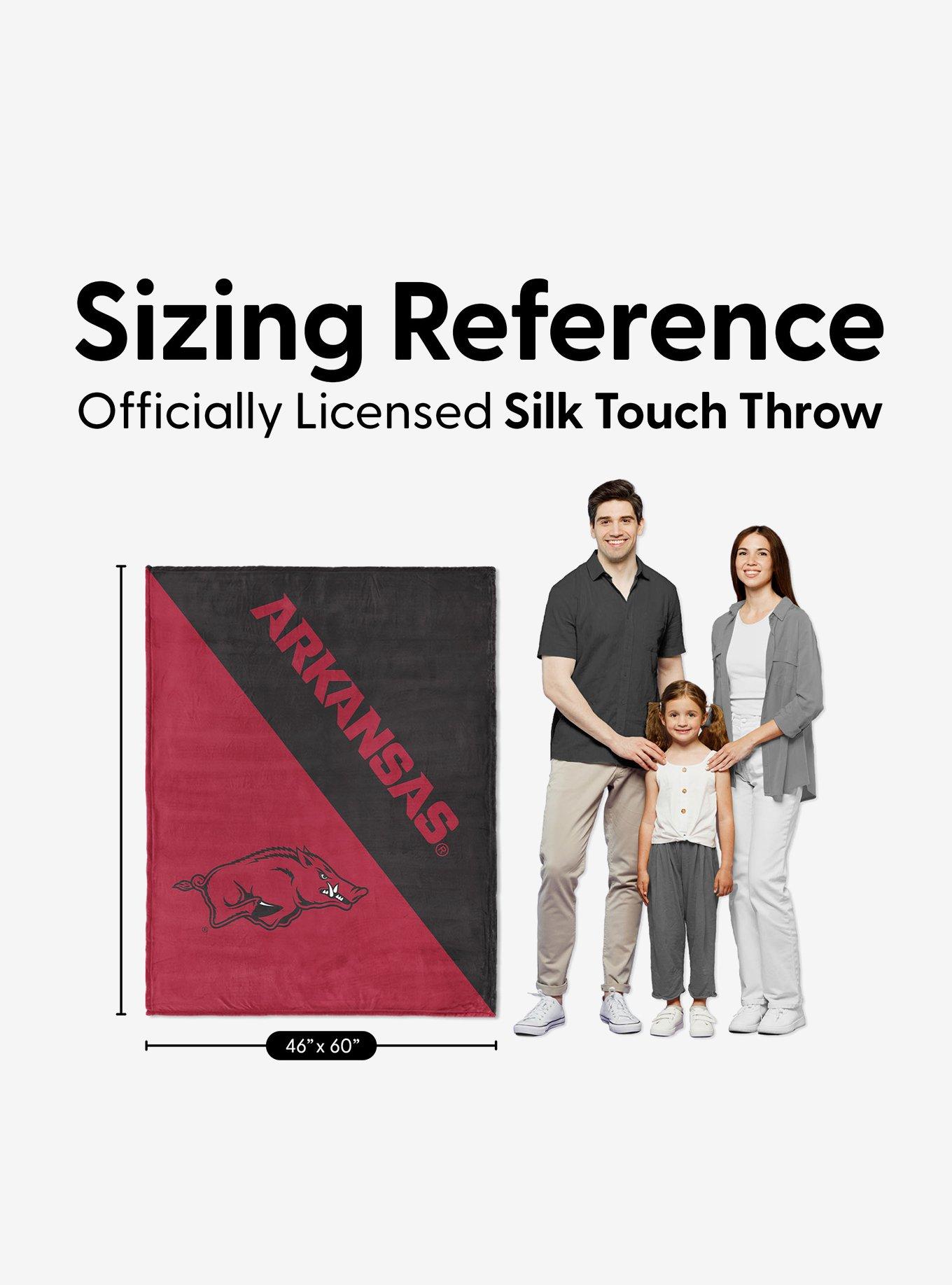 NCAA Arkansas Razorbacks Halftone Silk Touch Throw Blanket, , alternate - view 6