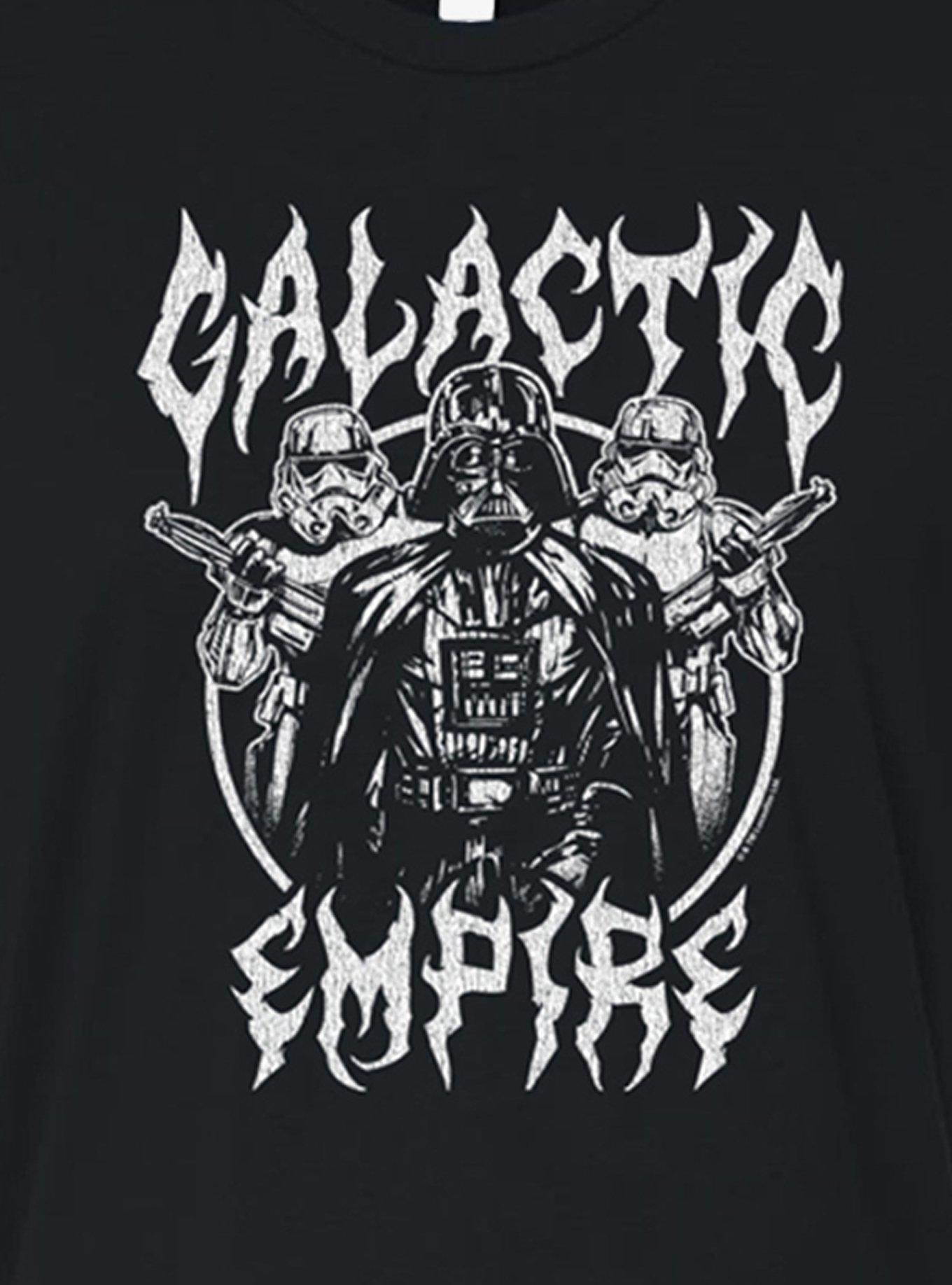 Star Wars Galactic Empire Womens Crop T-Shirt, BLACK, alternate - view 2