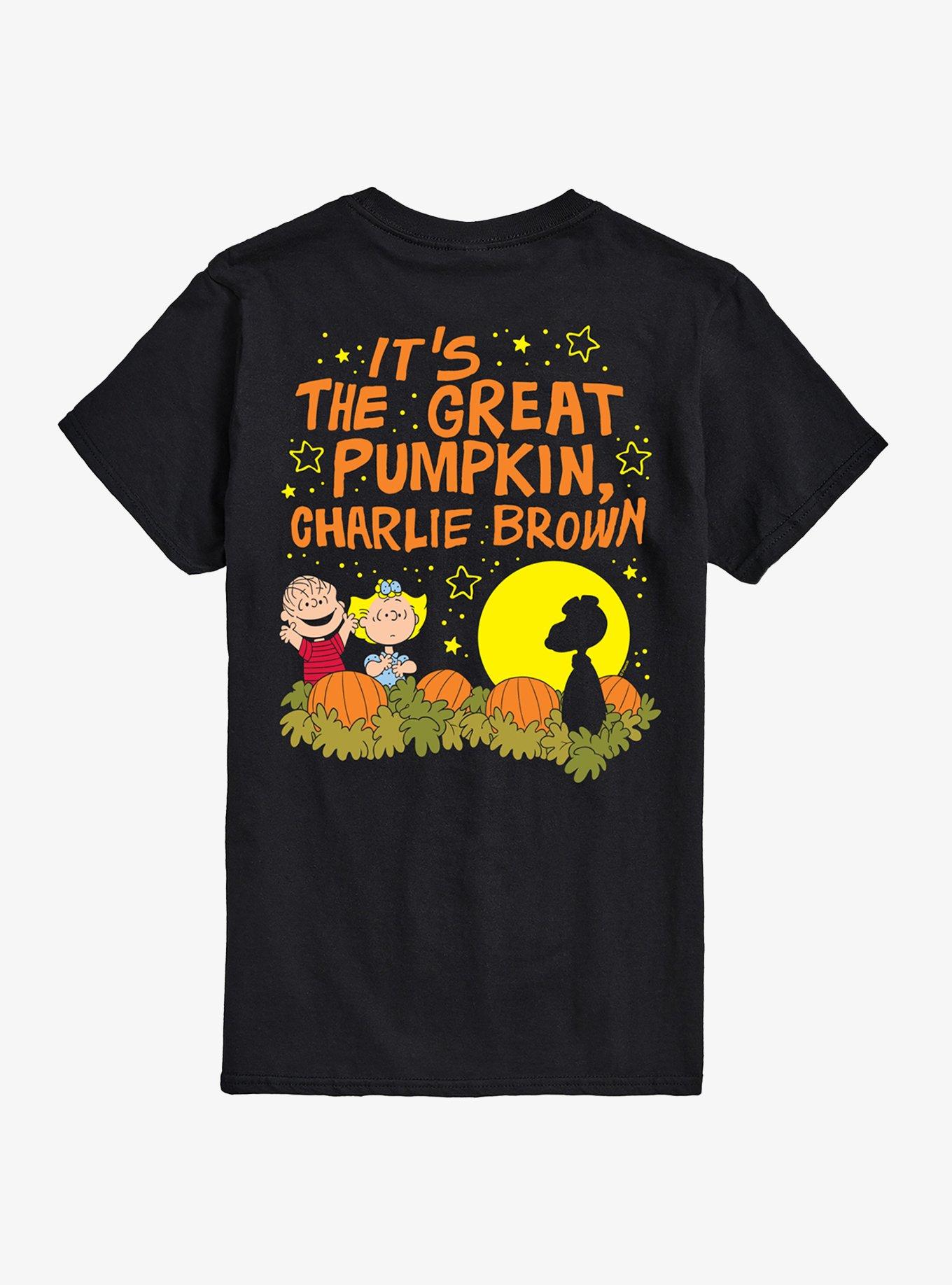 Peanuts Great Pumpkin 60th Anniversary T-Shirt, BLACK, alternate - view 2