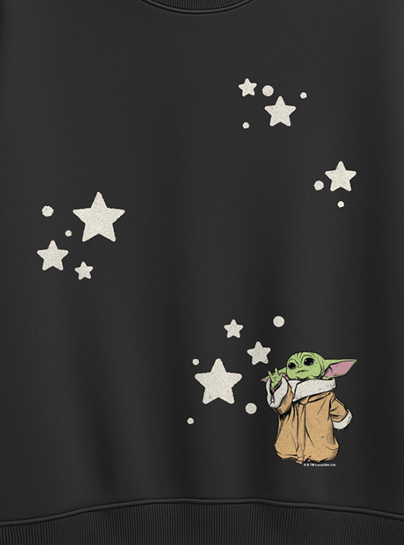 Star Wars The Mandalorian Grogu Stars Womens Oversized Sweatshirt ...