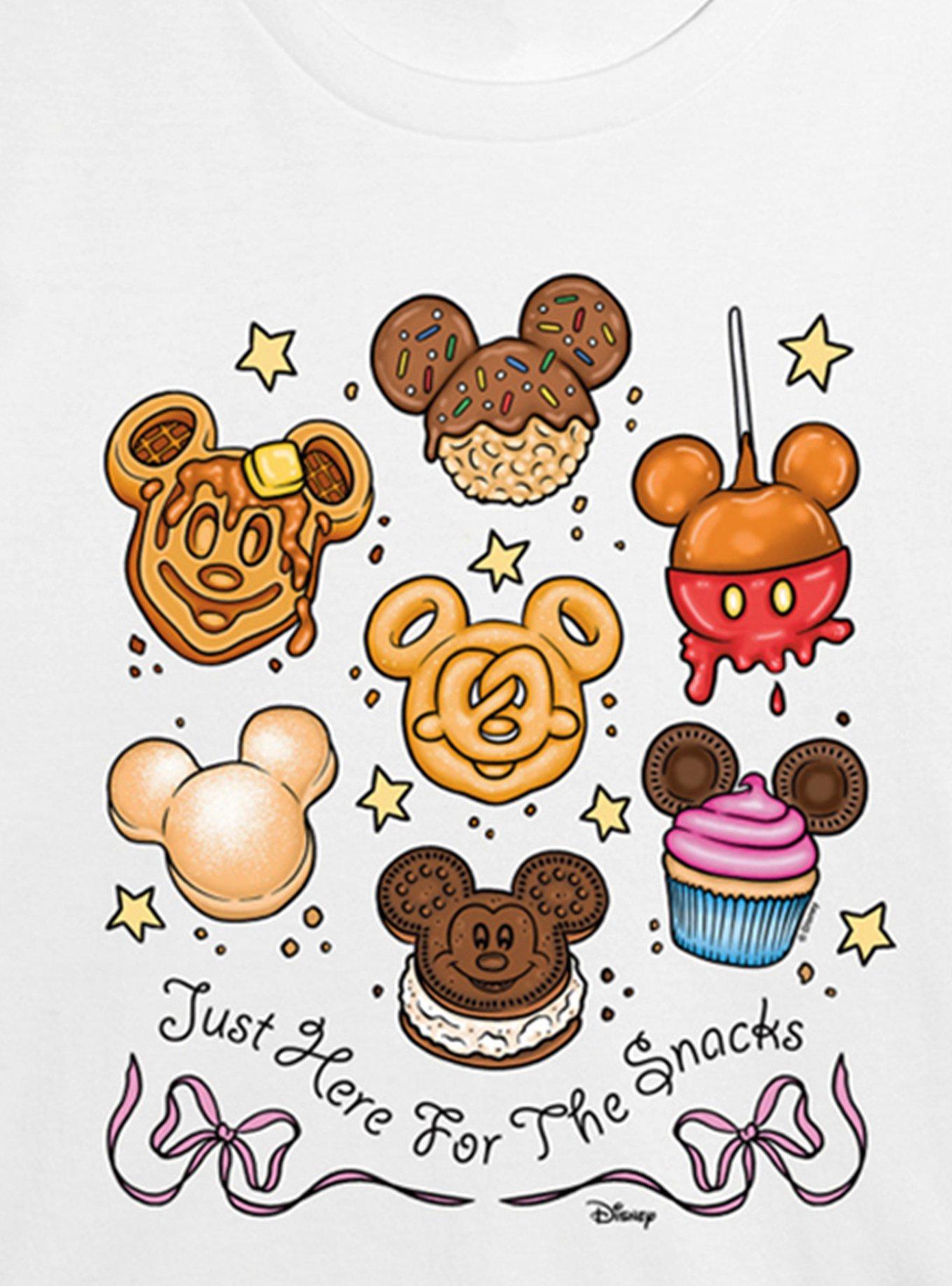 Disney Foods Womens Crop T-Shirt, WHITE, alternate - view 2