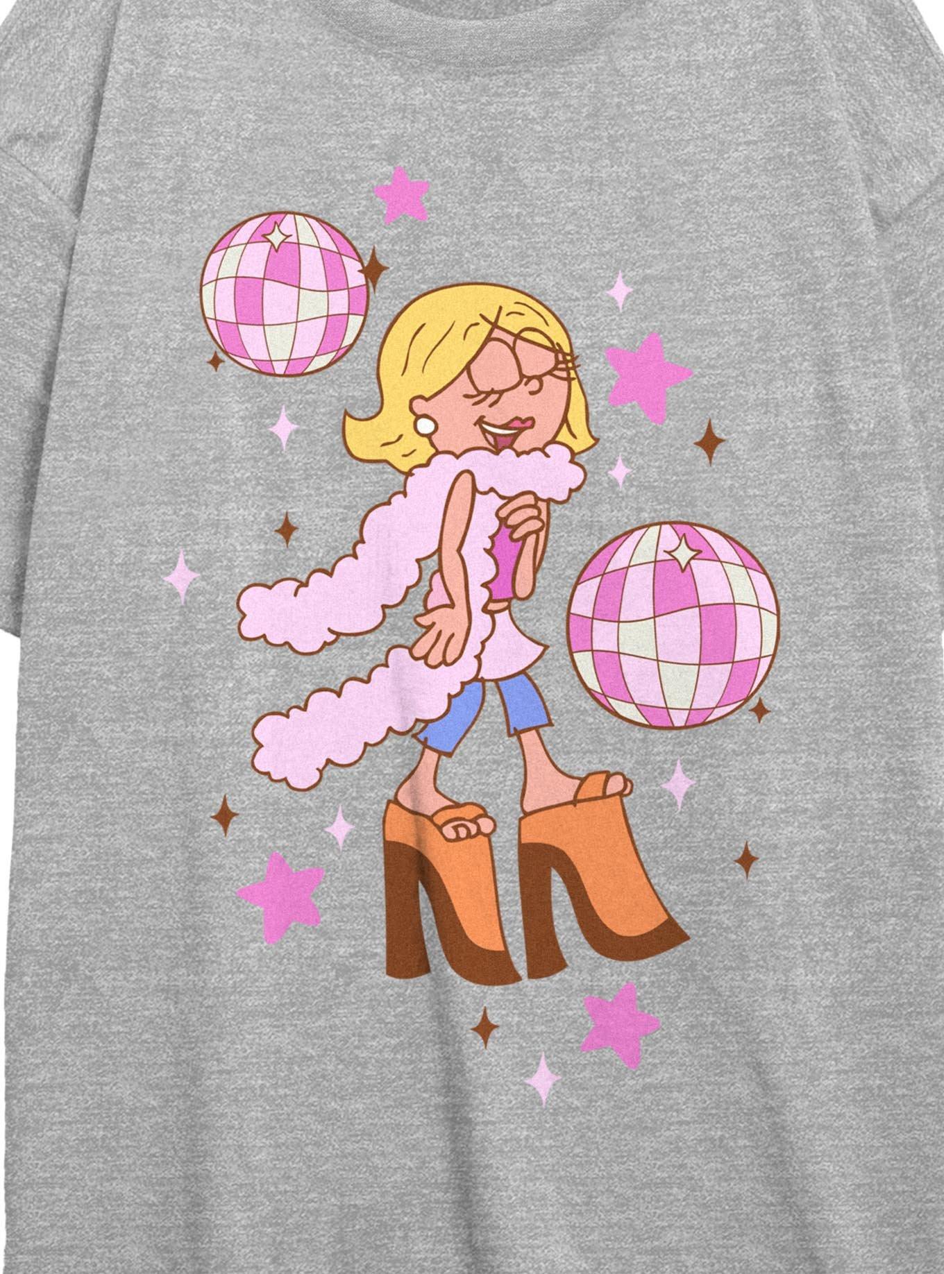 Disney Lizzie McGuire Western Diva Girls Oversized T-Shirt, ATH HTR, alternate - view 2