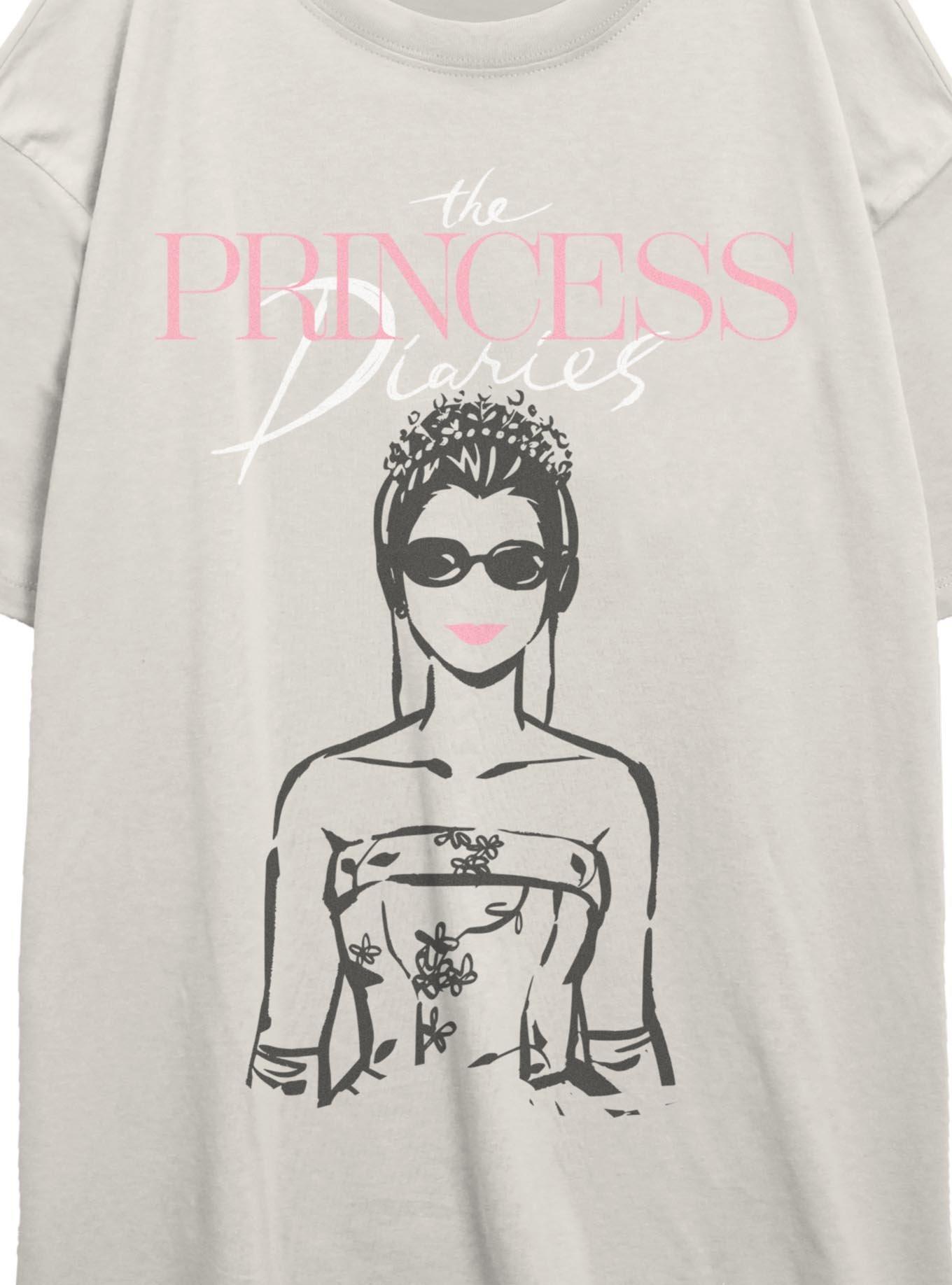 Disney The Princess Diaries Mia Sketch Girls Oversized T-Shirt, EGRET, alternate - view 2