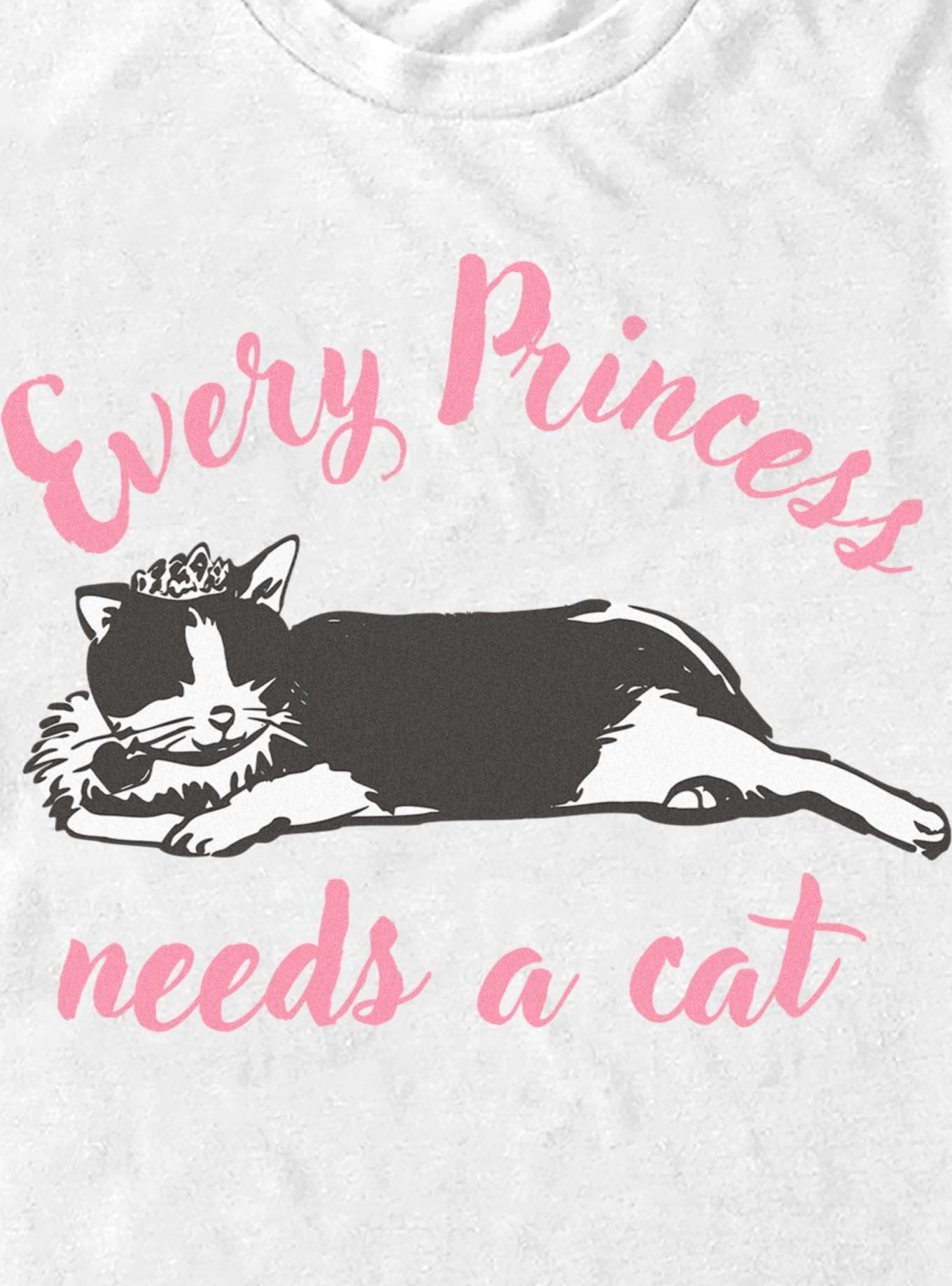 Disney The Princess Diaries Every Princess Needs A Cat T-Shirt, WHITE, alternate - view 2