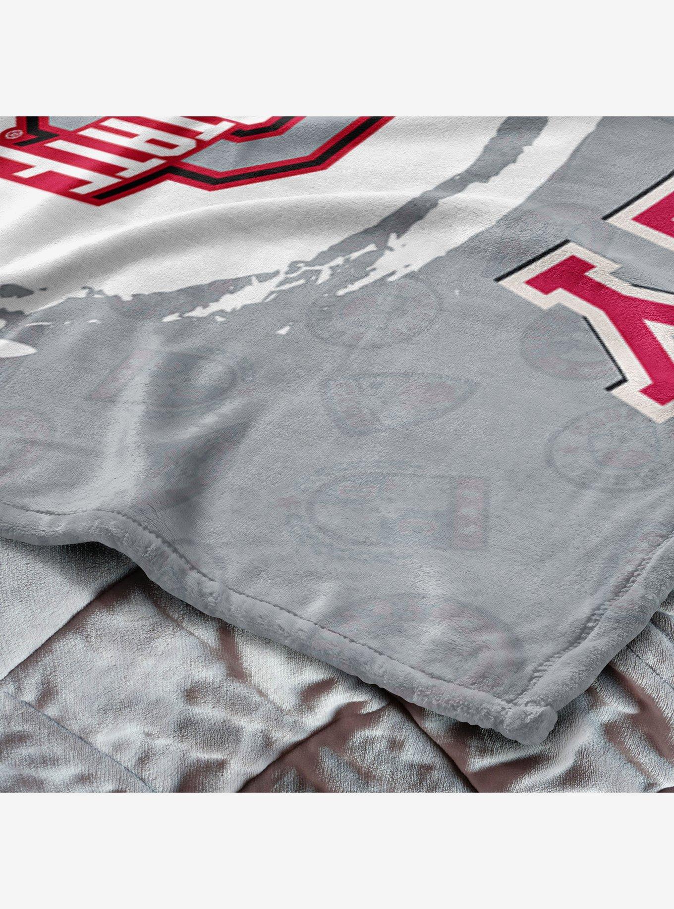 NCAA Ohio State University Disney Mickey Mouse Baller Grey Silk Touch Throw Blanket, , alternate - view 5