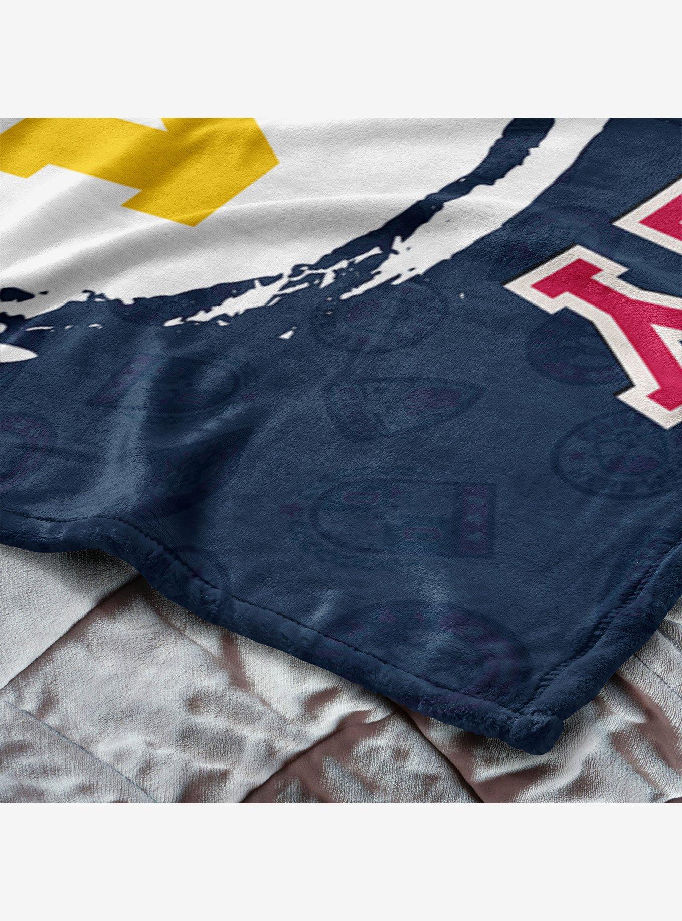 NCAA University of Michigan Disney Mickey Mouse Baller Navy Silk Touch Throw Blanket, , alternate - view 5