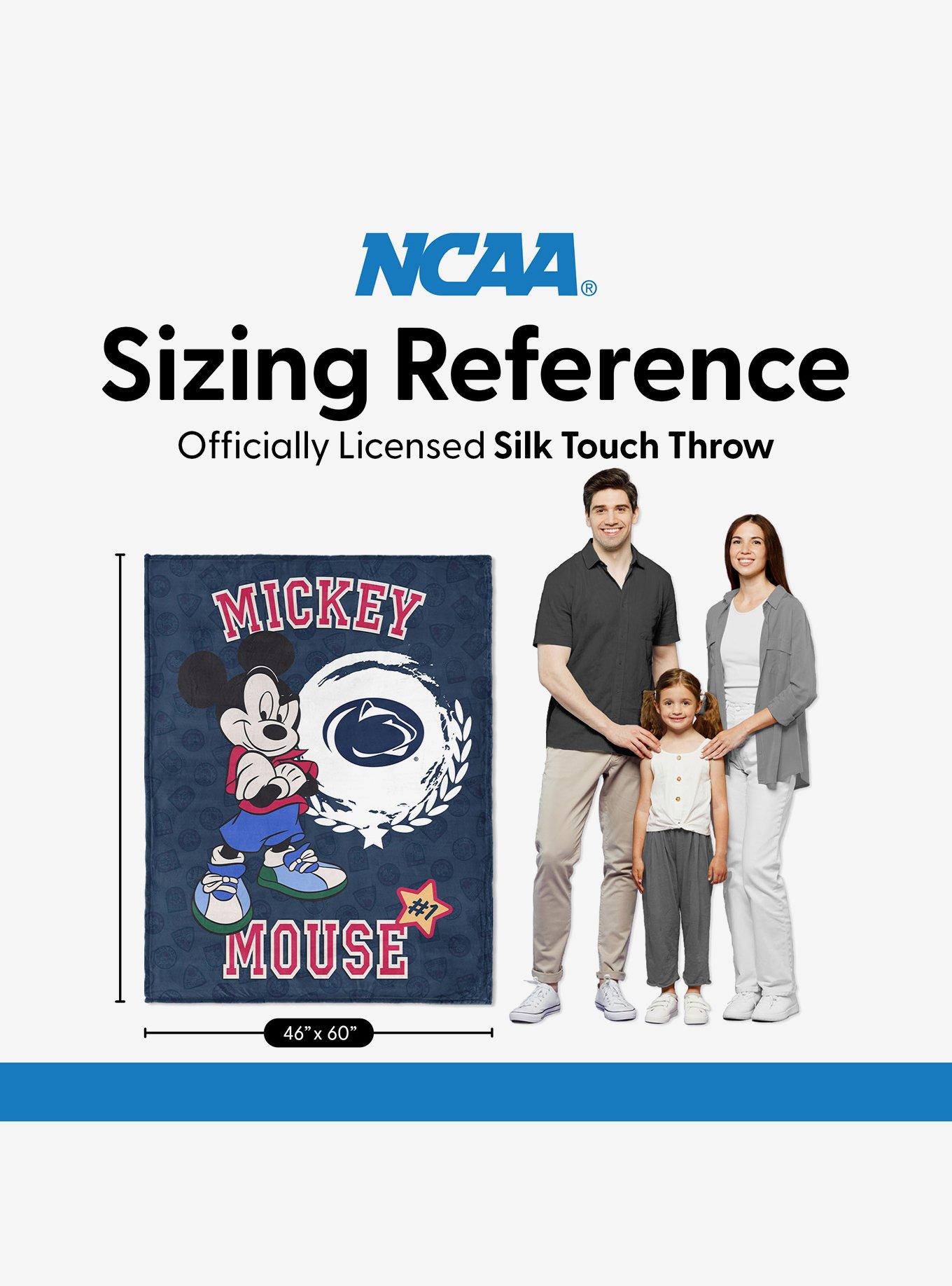 NCAA Penn State University Disney Mickey Mouse Baller Navy Silk Touch Throw Blanket, , alternate - view 6