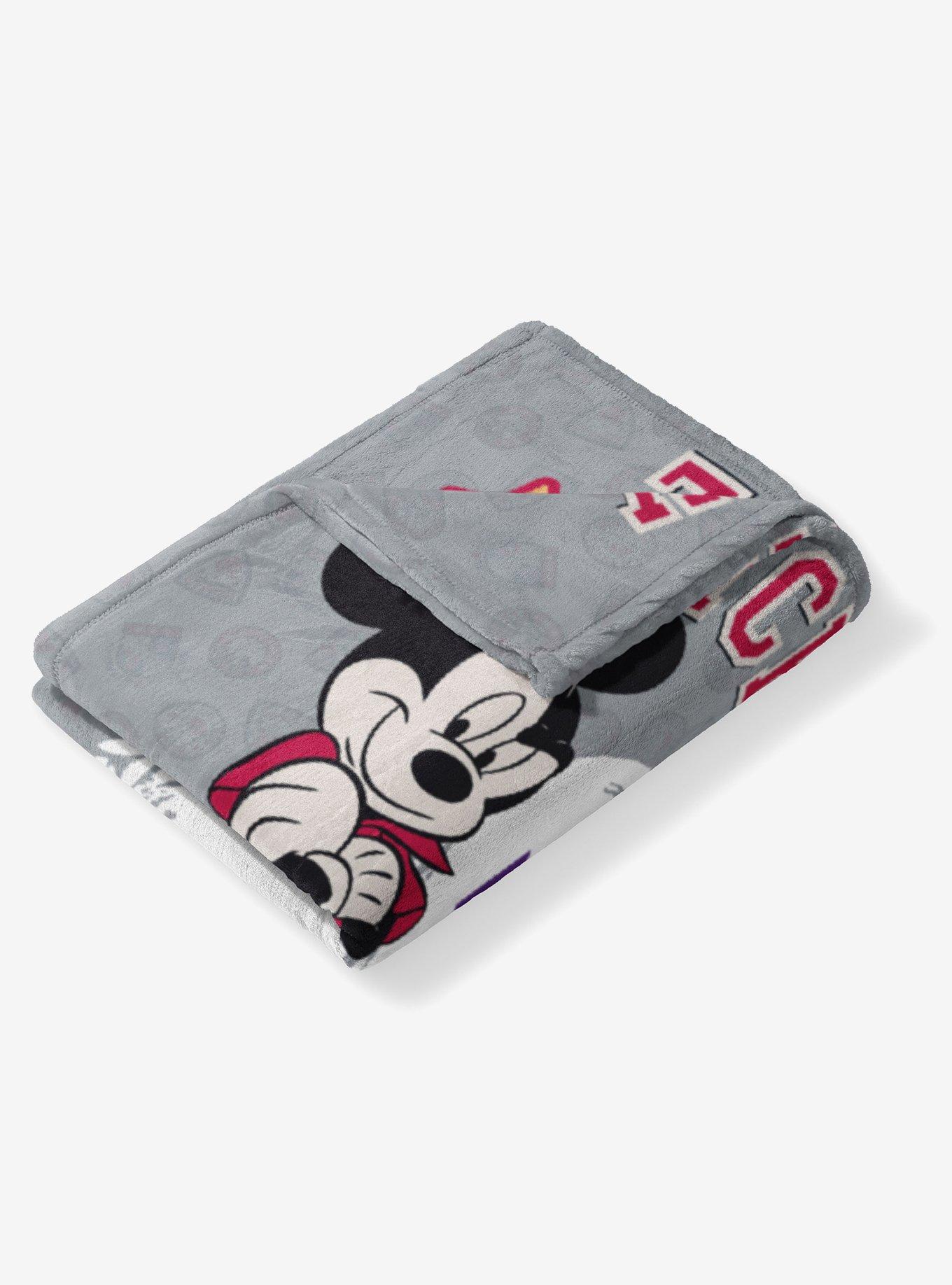 NCAA Louisiana State University Disney Mickey Mouse Baller Grey Silk Touch Throw Blanket, , alternate - view 4