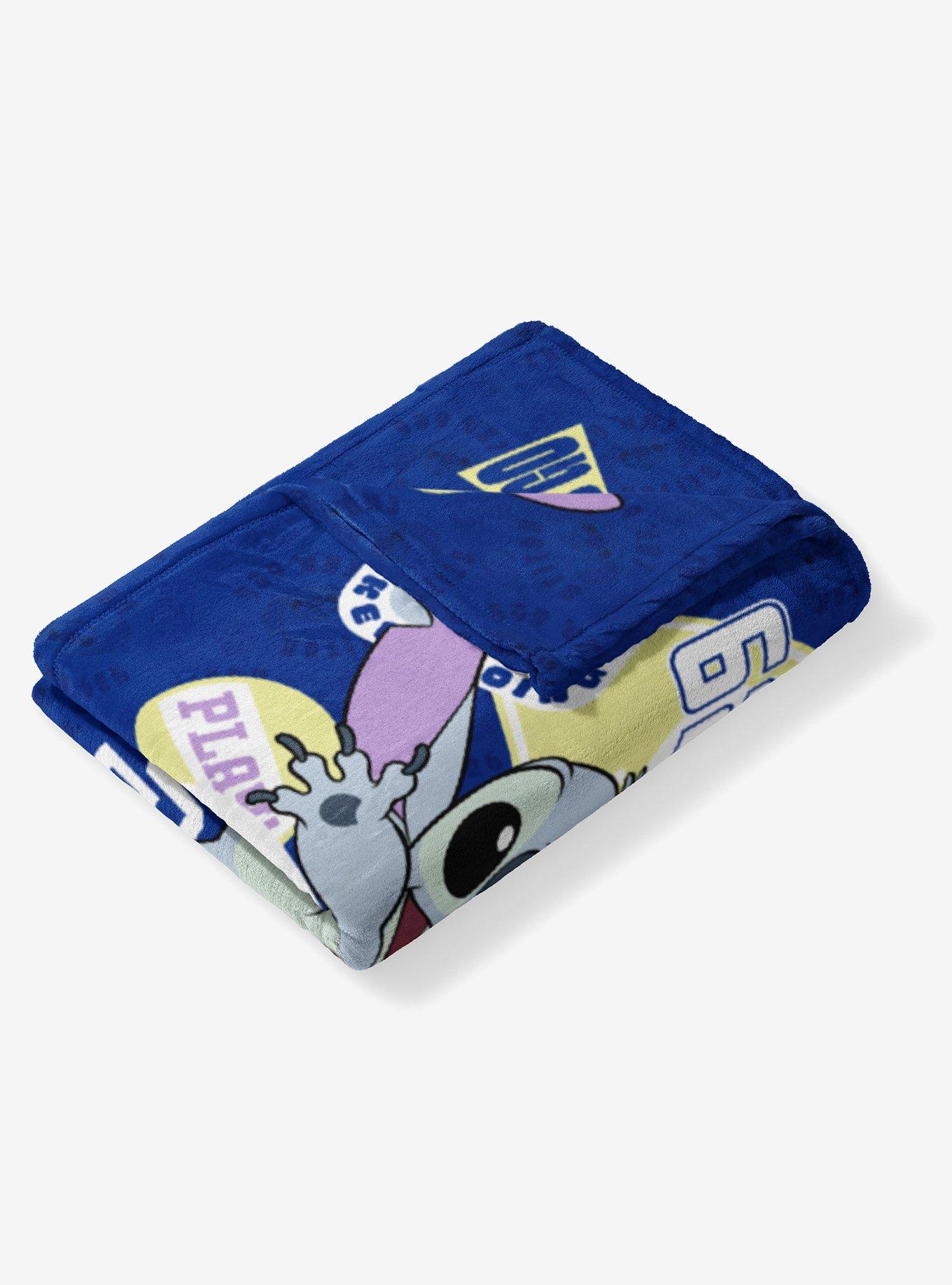 NCAA Penn State University Disney Lilo & Stitch Stickers Royal Silk Touch Throw Blanket, , alternate - view 4