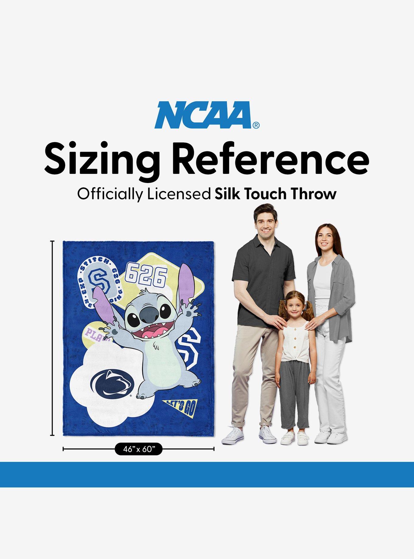 NCAA Penn State University Disney Lilo & Stitch Stickers Royal Silk Touch Throw Blanket, , alternate - view 6