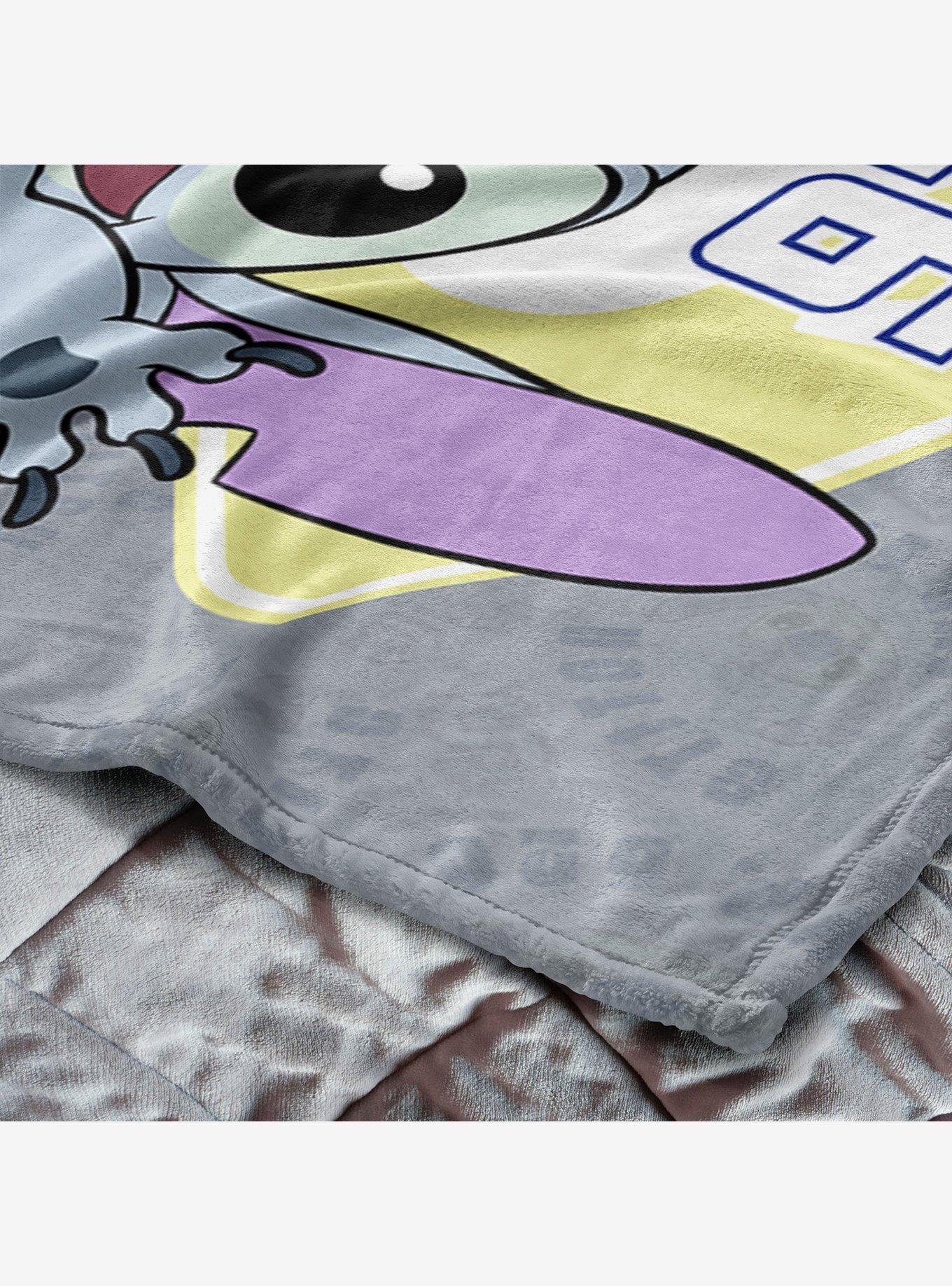 NCAA Louisiana State University Disney Lilo & Stitch Stickers Grey Silk Touch Throw Blanket, , alternate - view 5
