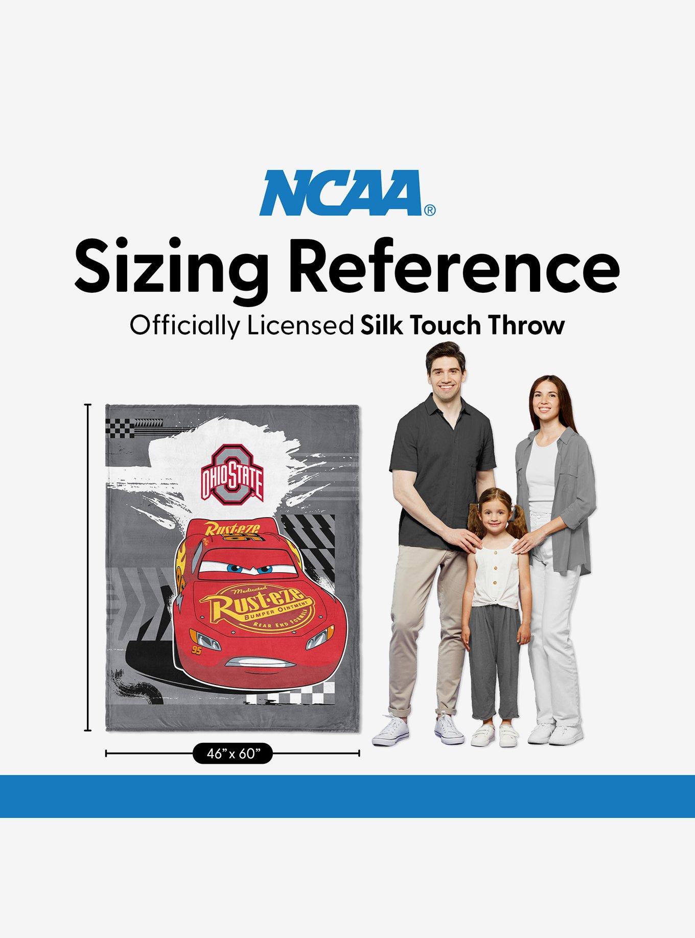 NCAA Ohio State University Disney Cars Lap Time Grey Silk Touch Throw Blanket, , alternate - view 6