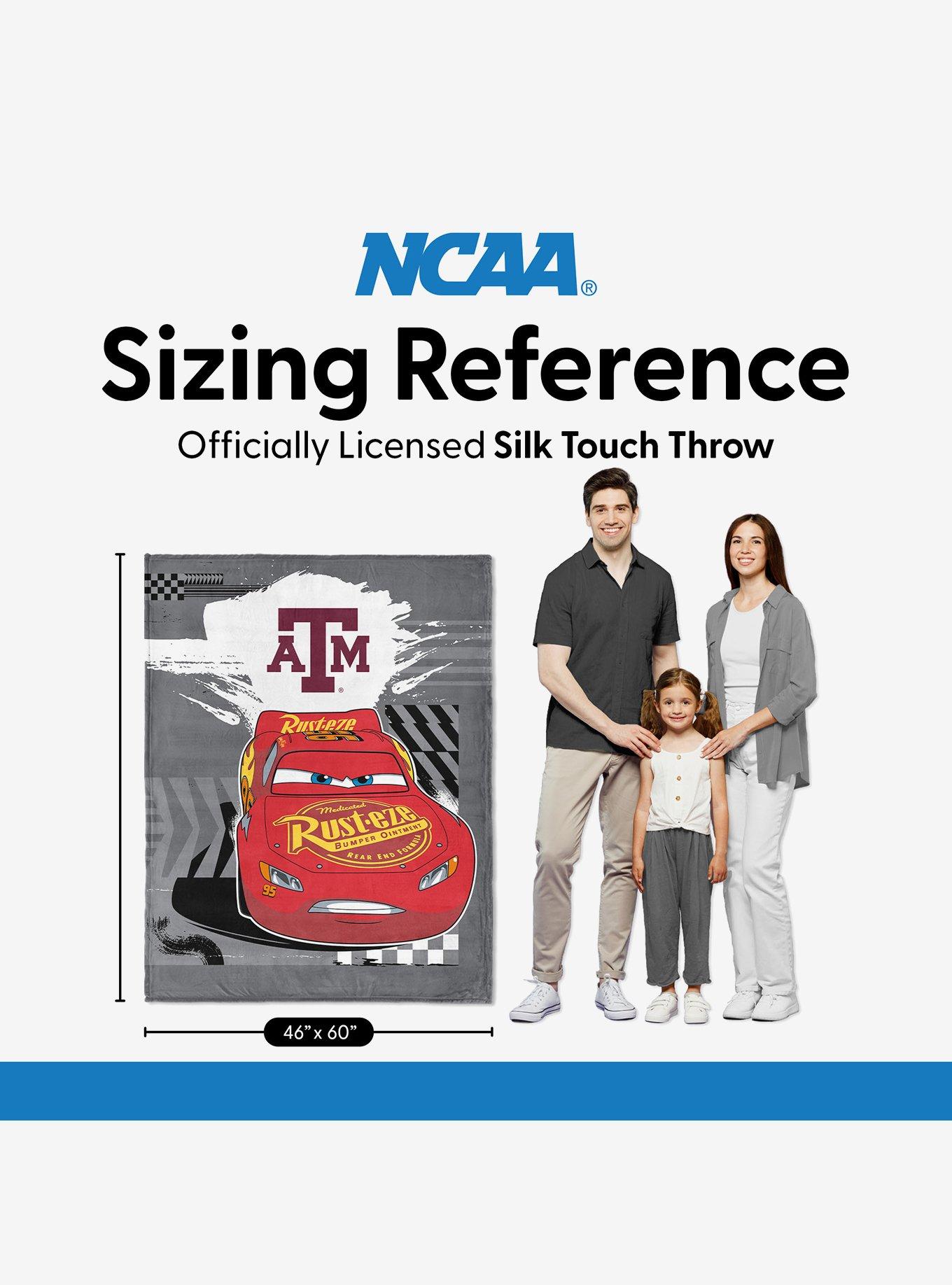NCAA Texas A&M University Disney Cars Lap Time Grey Silk Touch Throw Blanket, , alternate - view 6
