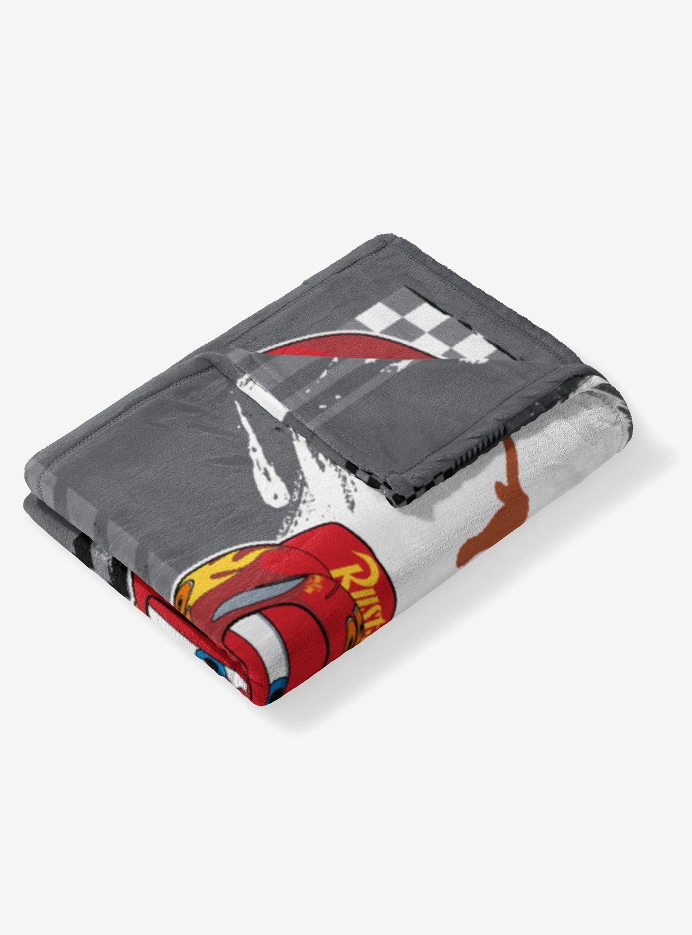 NCAA University of Texas Disney Cars Lap Time Grey Silk Touch Throw Blanket, , alternate - view 4