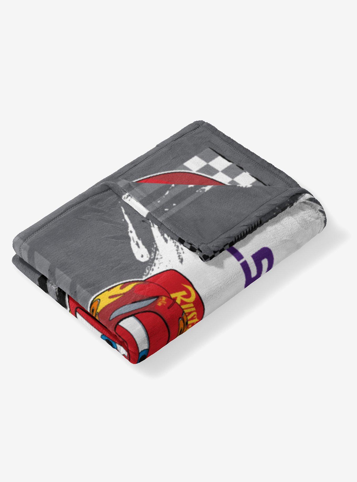 NCAA Louisiana State University Disney Cars Lap Time Grey Silk Touch Throw Blanket, , alternate - view 4