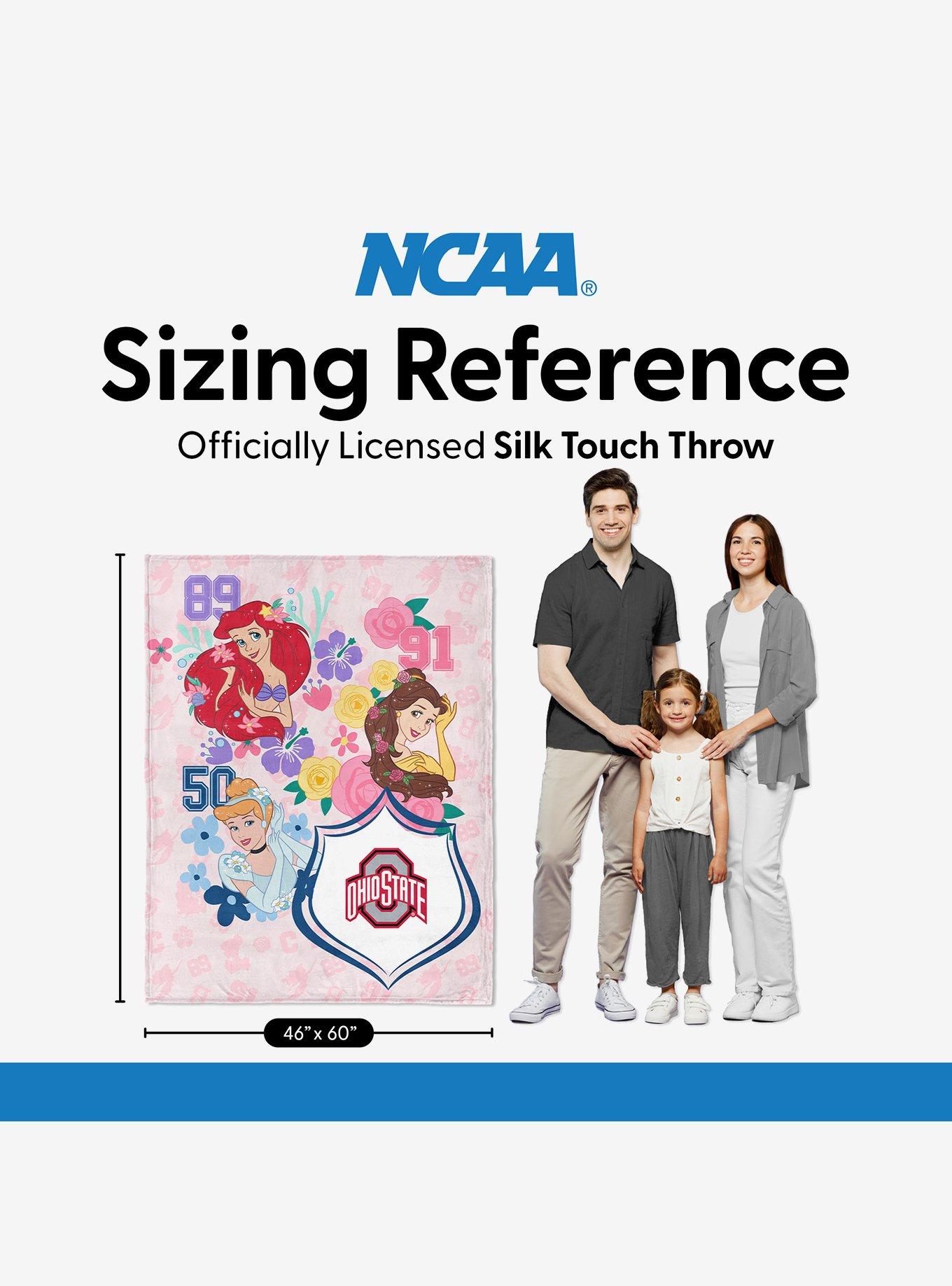 NCAA Ohio State University Disney Princesses Game On Girls Pink Silk Touch Throw Blanket, , alternate - view 6