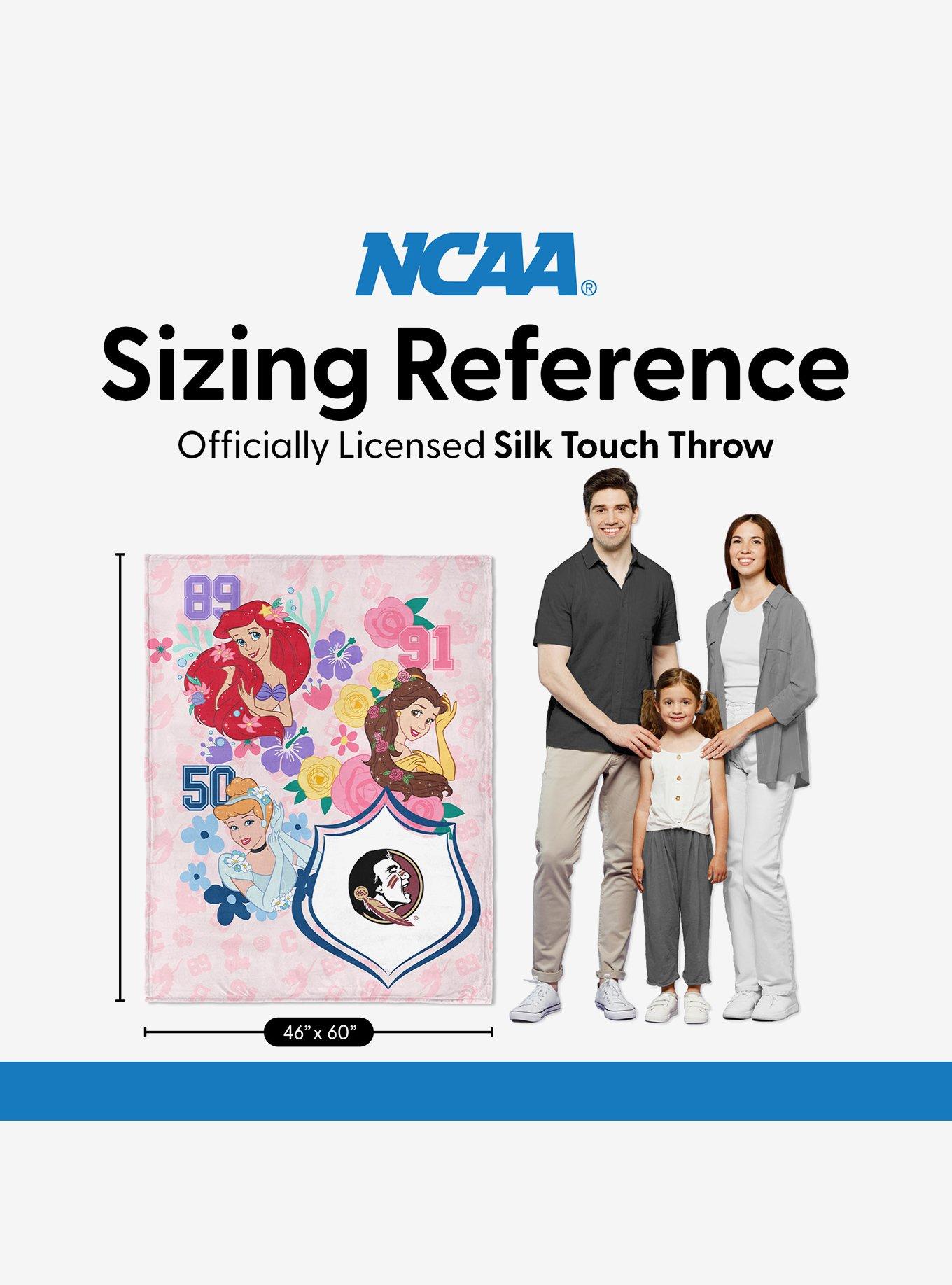 NCAA Florida State University Disney Princesses Game On Girls Pink Silk Touch Throw Blanket, , alternate - view 6