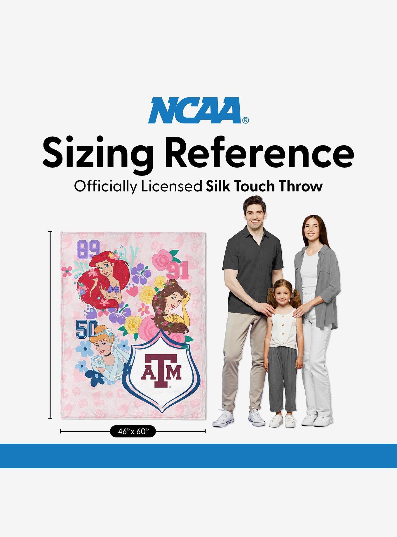 NCAA Texas A&M University Disney Princesses Game On Girls Pink Silk Touch Throw Blanket, , alternate - view 6