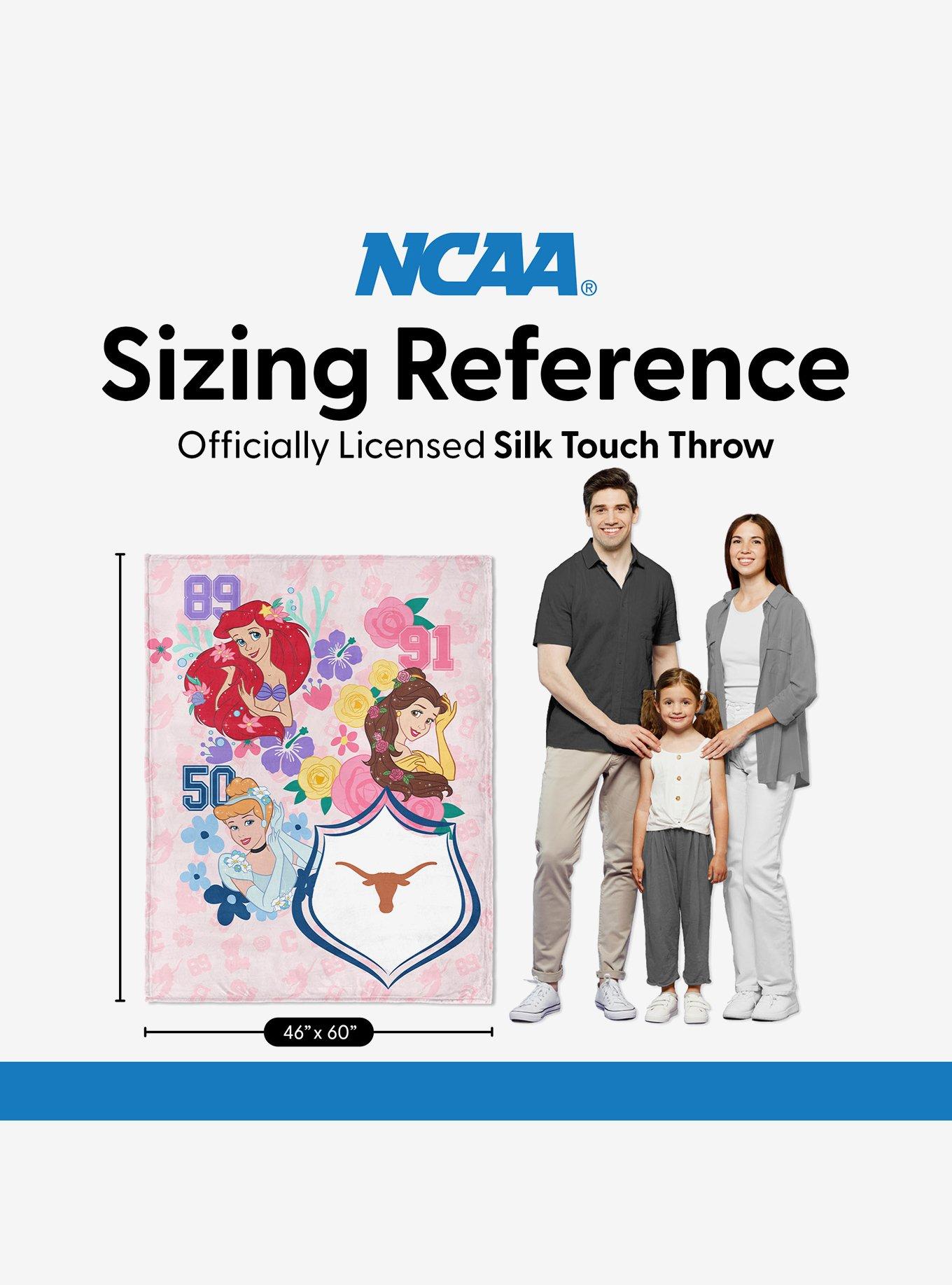 NCAA University of Texas Disney Princesses Game On Girls Pink Silk Touch Throw Blanket, , alternate - view 6