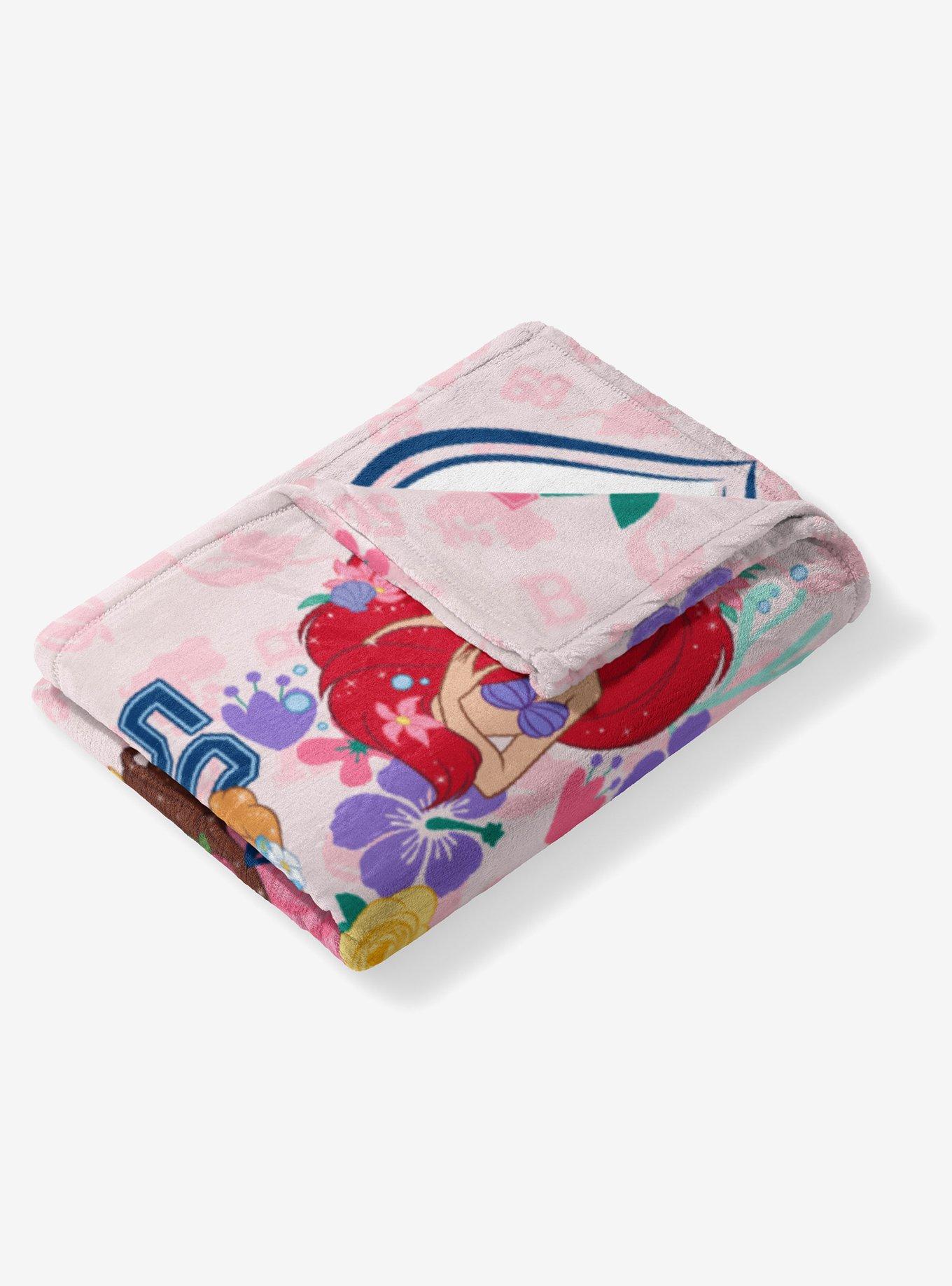 NCAA Louisiana State University Disney Princesses Game On Girls Pink Silk Touch Throw Blanket, , alternate - view 4