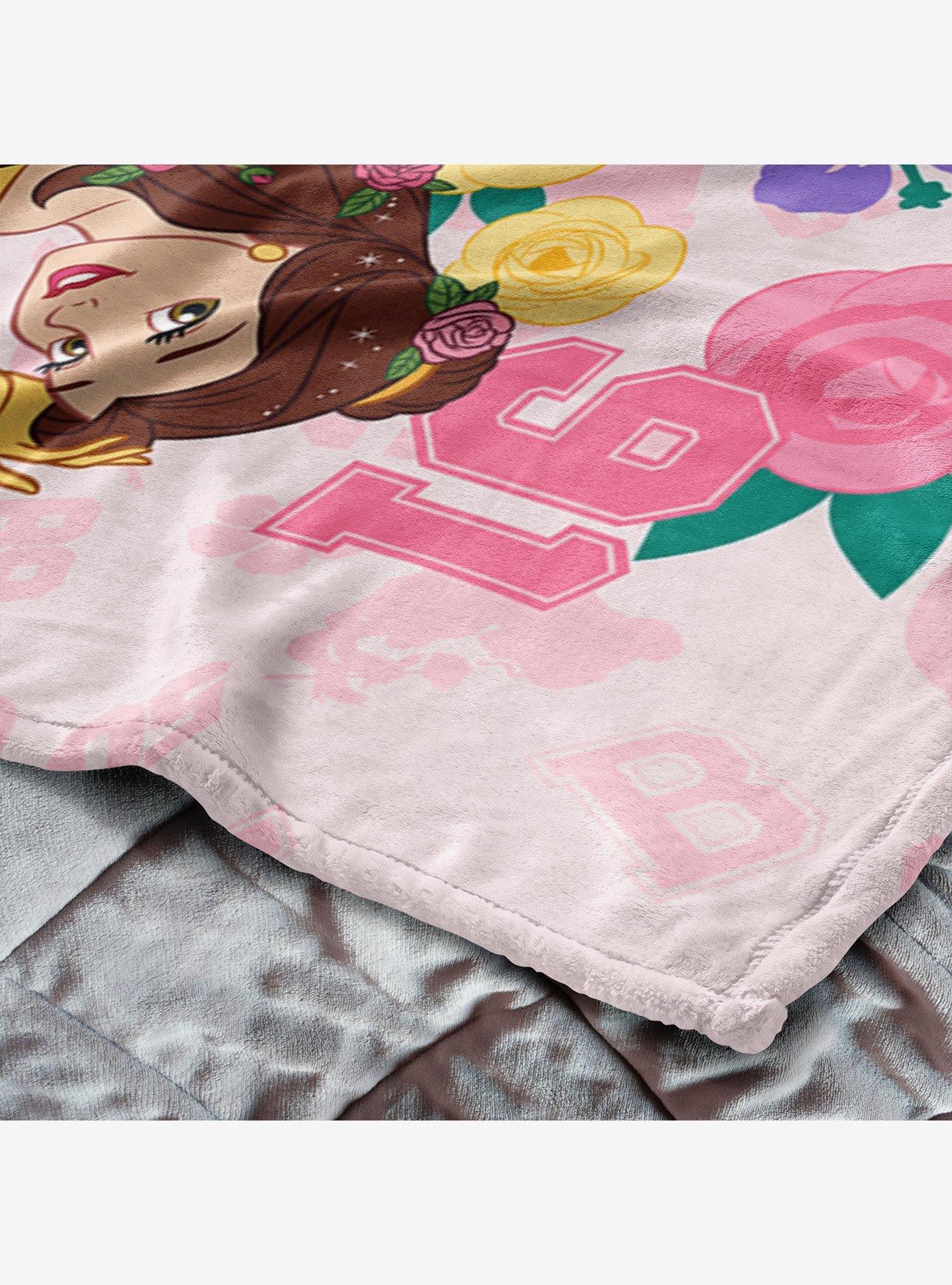 NCAA Louisiana State University Disney Princesses Game On Girls Pink Silk Touch Throw Blanket, , alternate - view 5