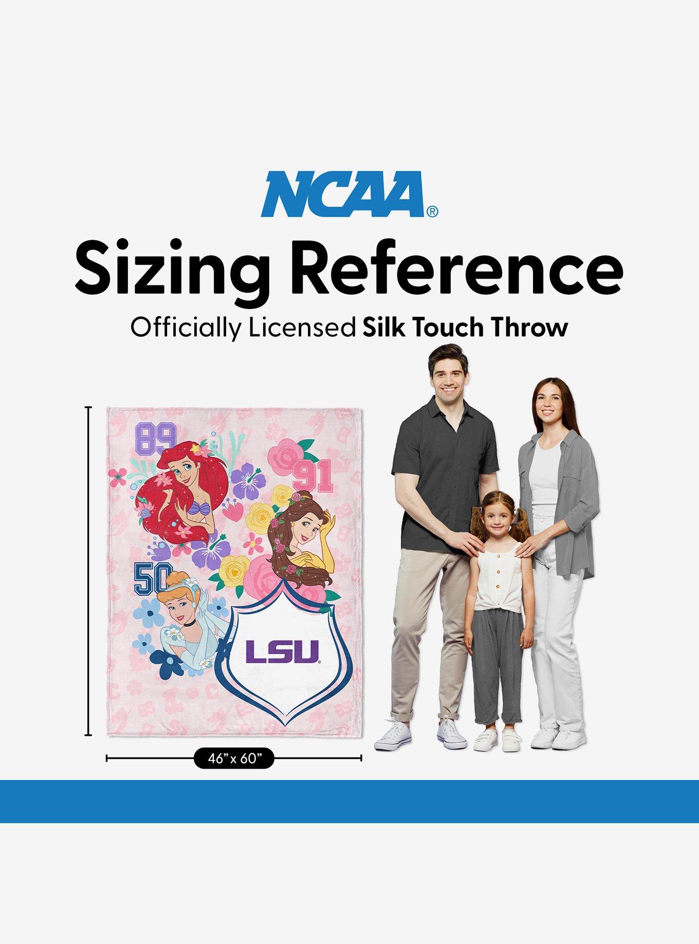 NCAA Louisiana State University Disney Princesses Game On Girls Pink Silk Touch Throw Blanket, , alternate - view 6