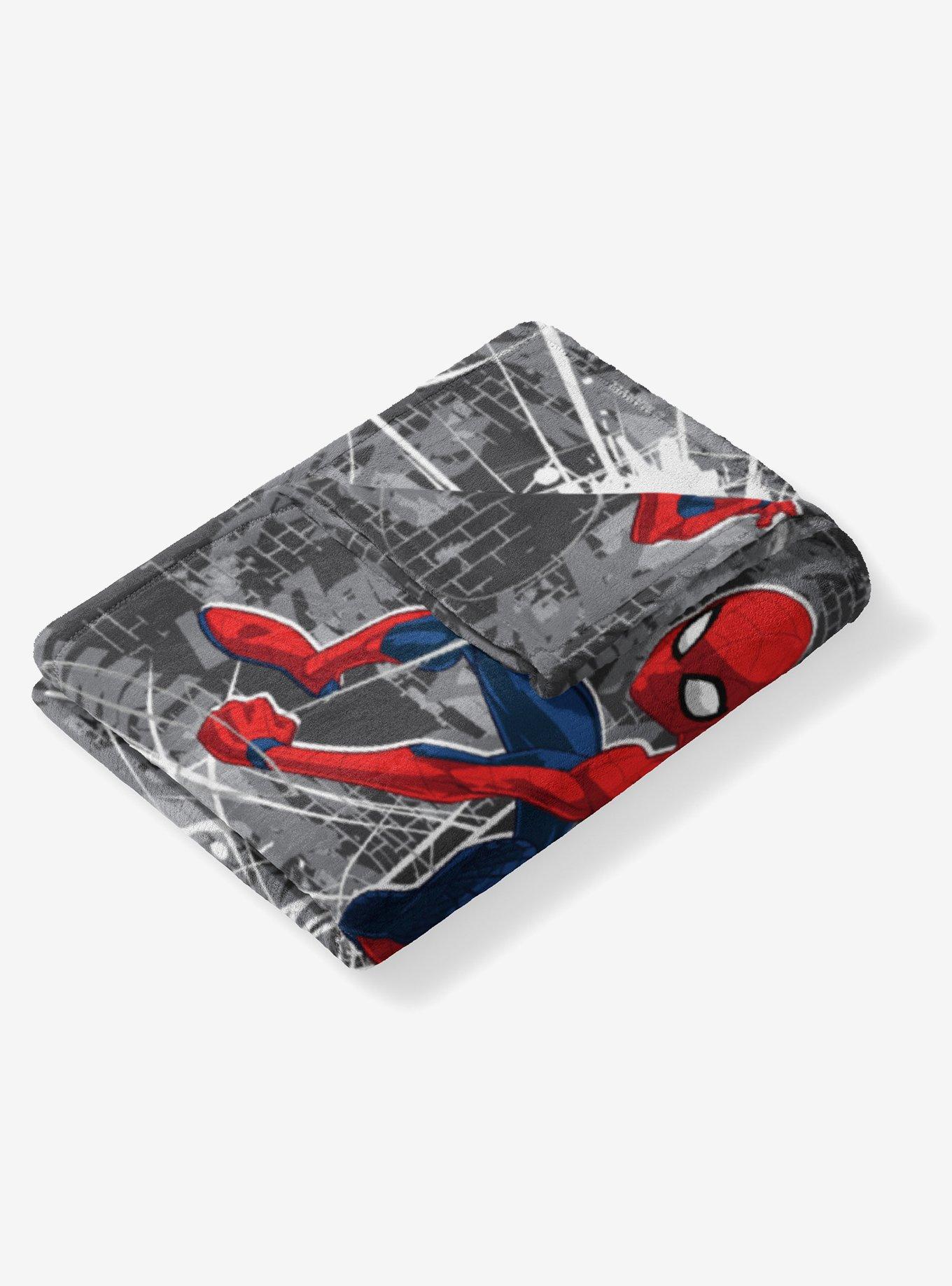 NCAA Ohio State University Marvel Spider Man Web Sling Grey Silk Touch Throw Blanket, , alternate - view 4