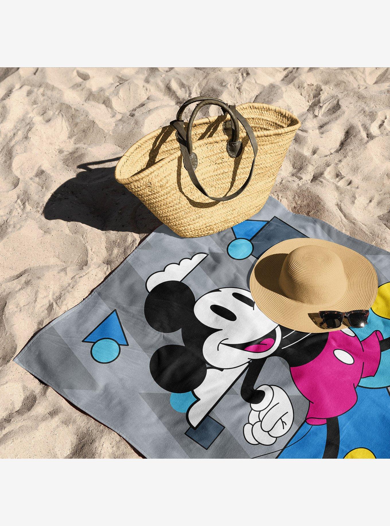 NCAA Florida State University Disney Mickey Mouse Good Vibes Grey Microfiber Beach Towel, , alternate - view 3
