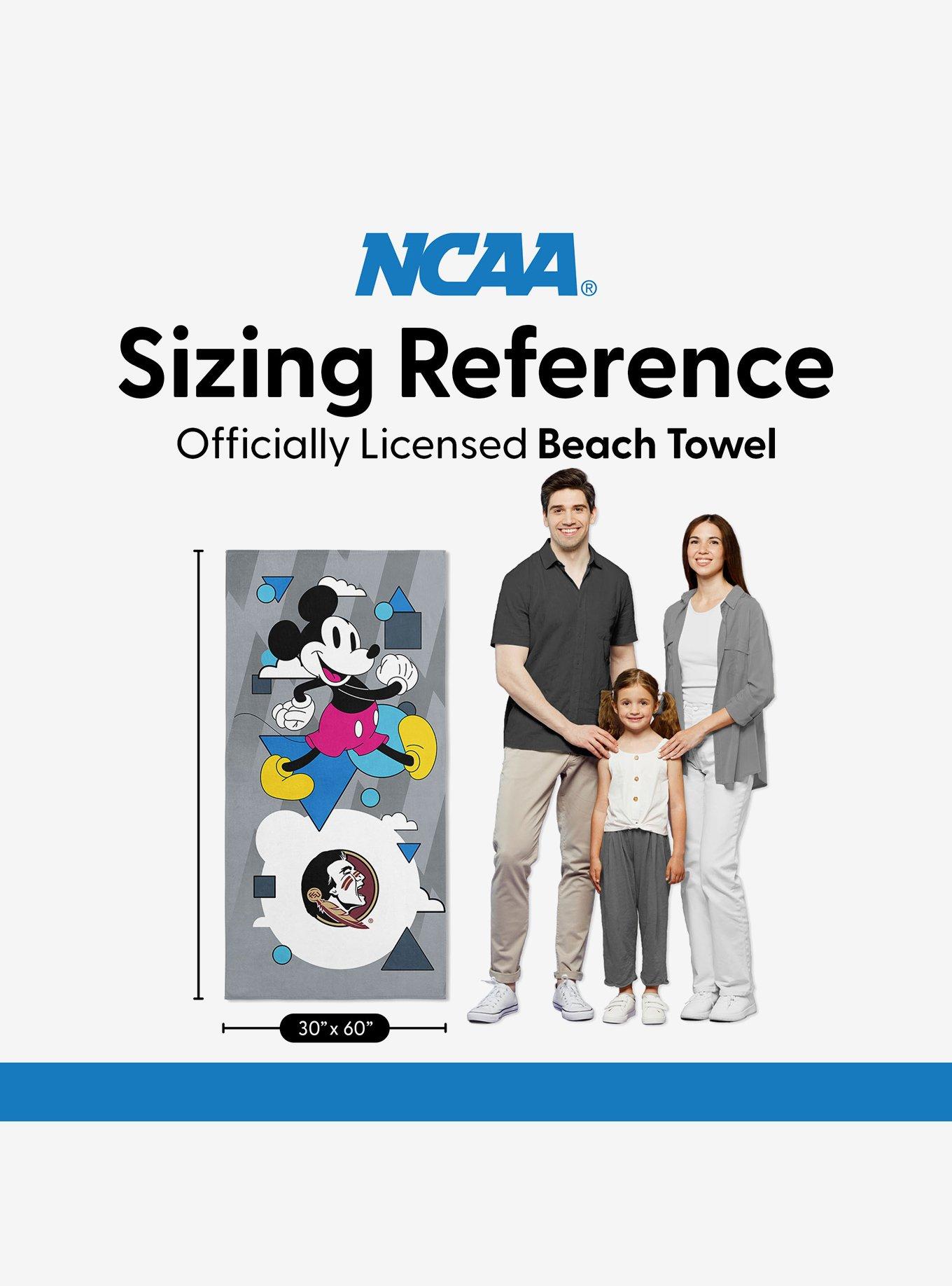 NCAA Florida State University Disney Mickey Mouse Good Vibes Grey Microfiber Beach Towel, , alternate - view 6