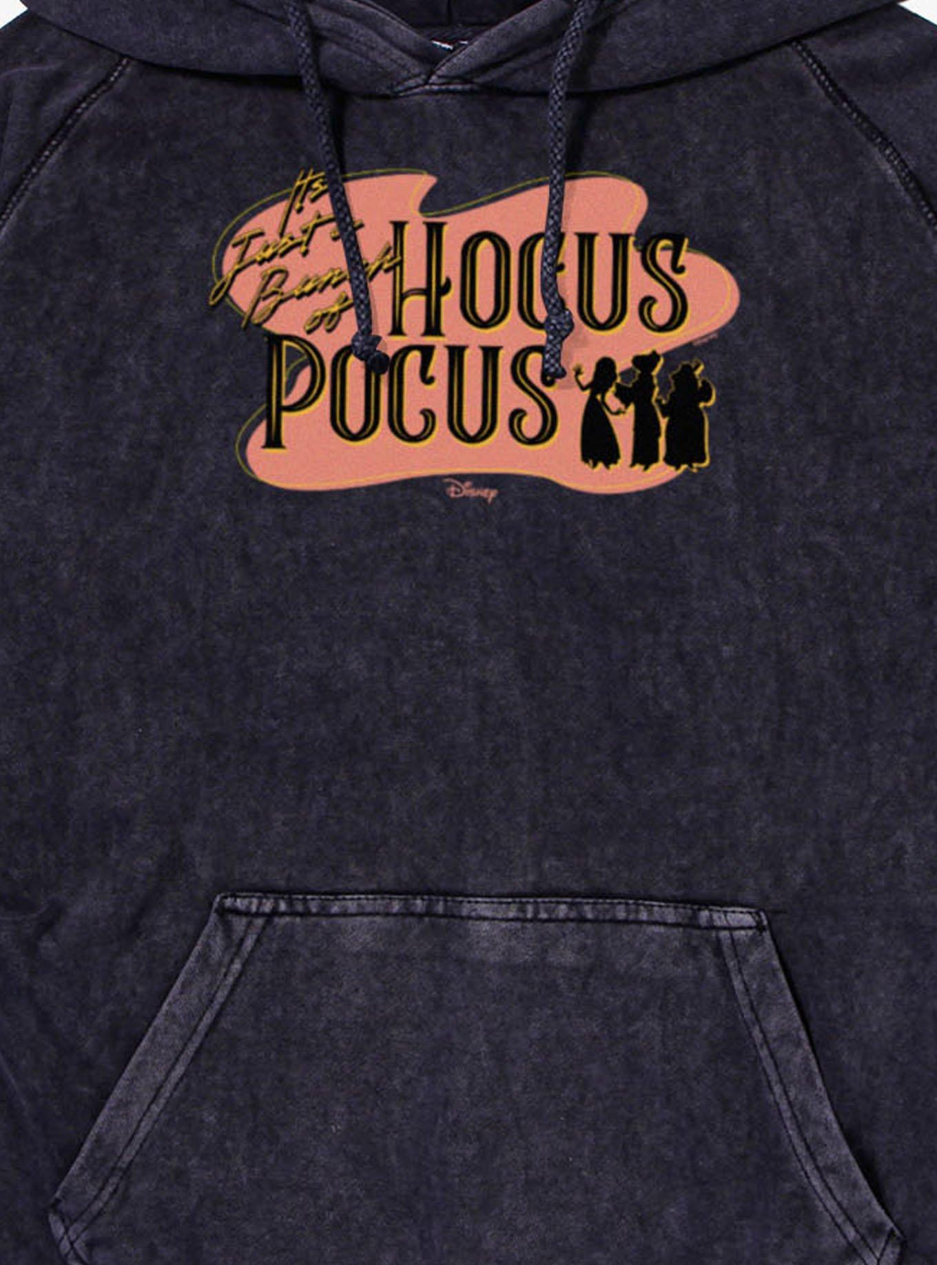 Disney Hocus Pocus Sanderson Sisters Silhouettes Mineral Wash Hoodie, VINTAGE BLACK, alternate - view 2