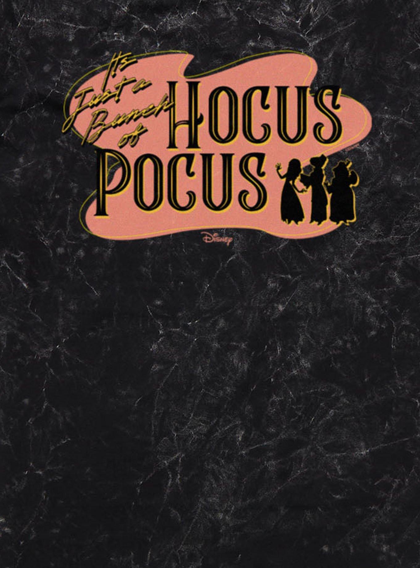 Disney Hocus Pocus Sanderson Sisters Silhouettes Mineral Wash T-Shirt, BLACK MINERAL WASH, alternate - view 2