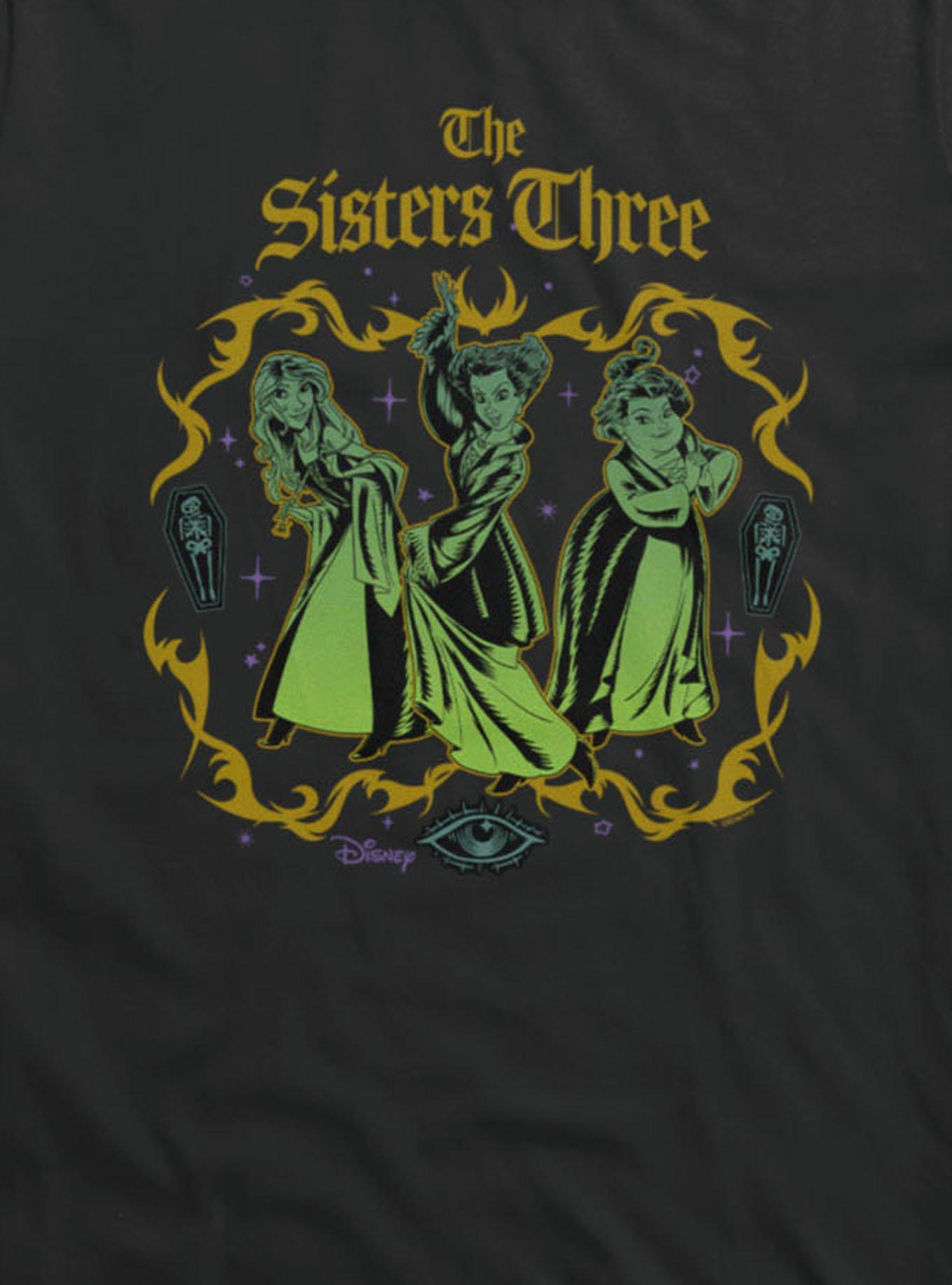 Disney Hocus Pocus Sisters Three With Casket Girls T-Shirt, , alternate - view 2