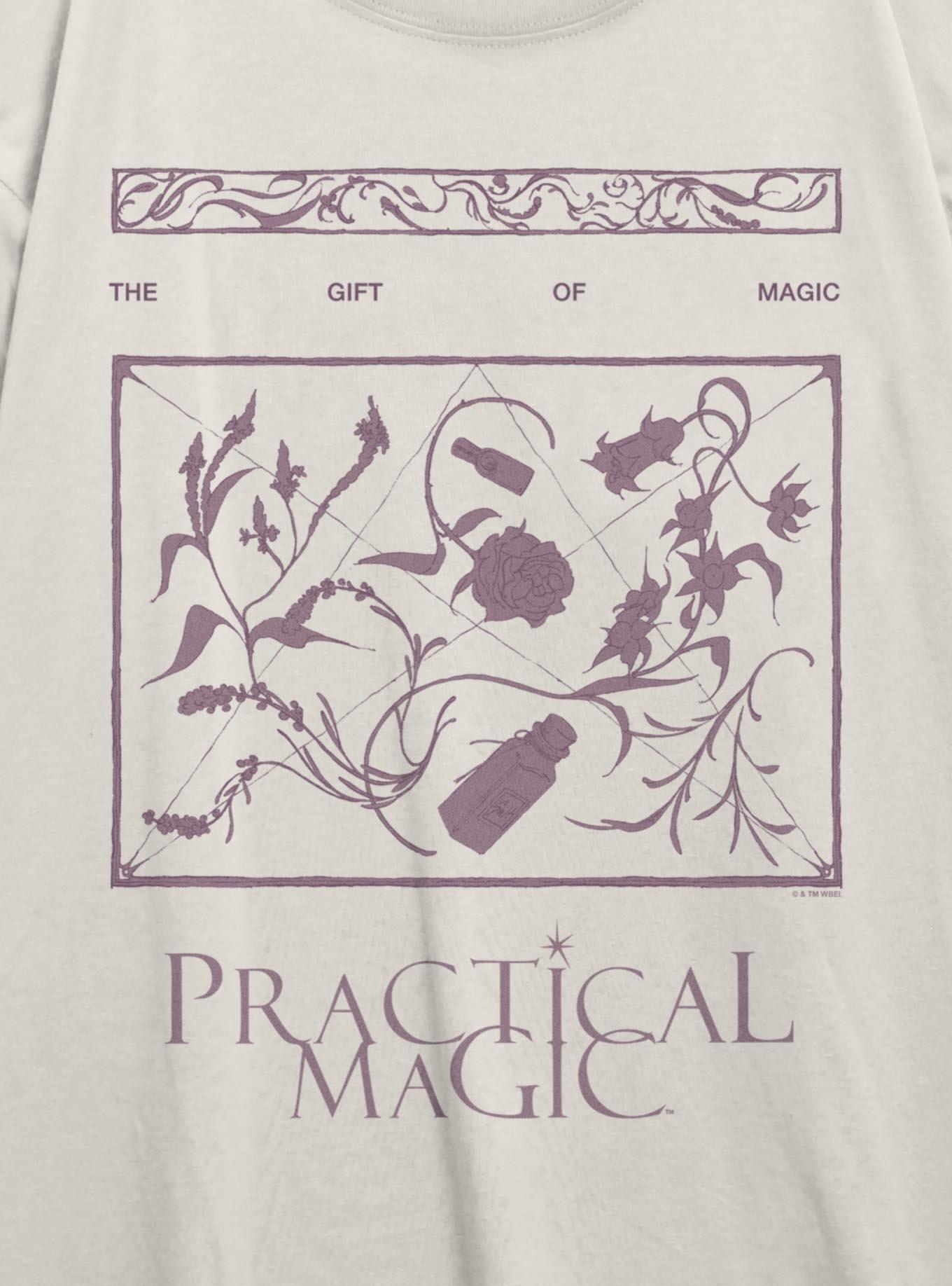 Practical Magic The Gift Of Magic Womens Oversized T-Shirt, EGRET, alternate - view 2
