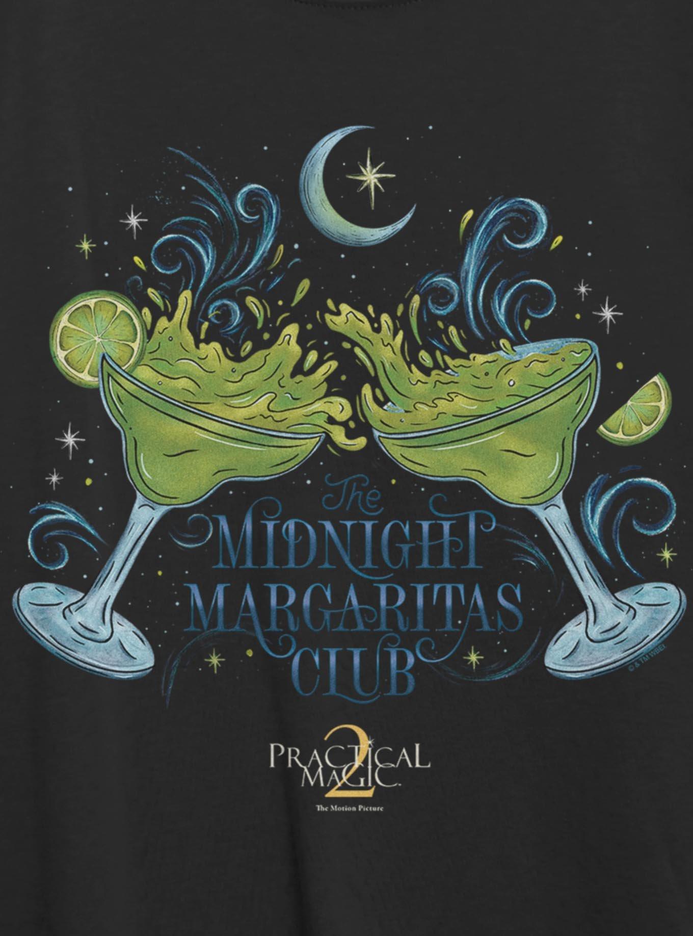 Practical Magic 2 Midnight Margaritas Club Womens Oversized T-Shirt, BLACK, alternate - view 2