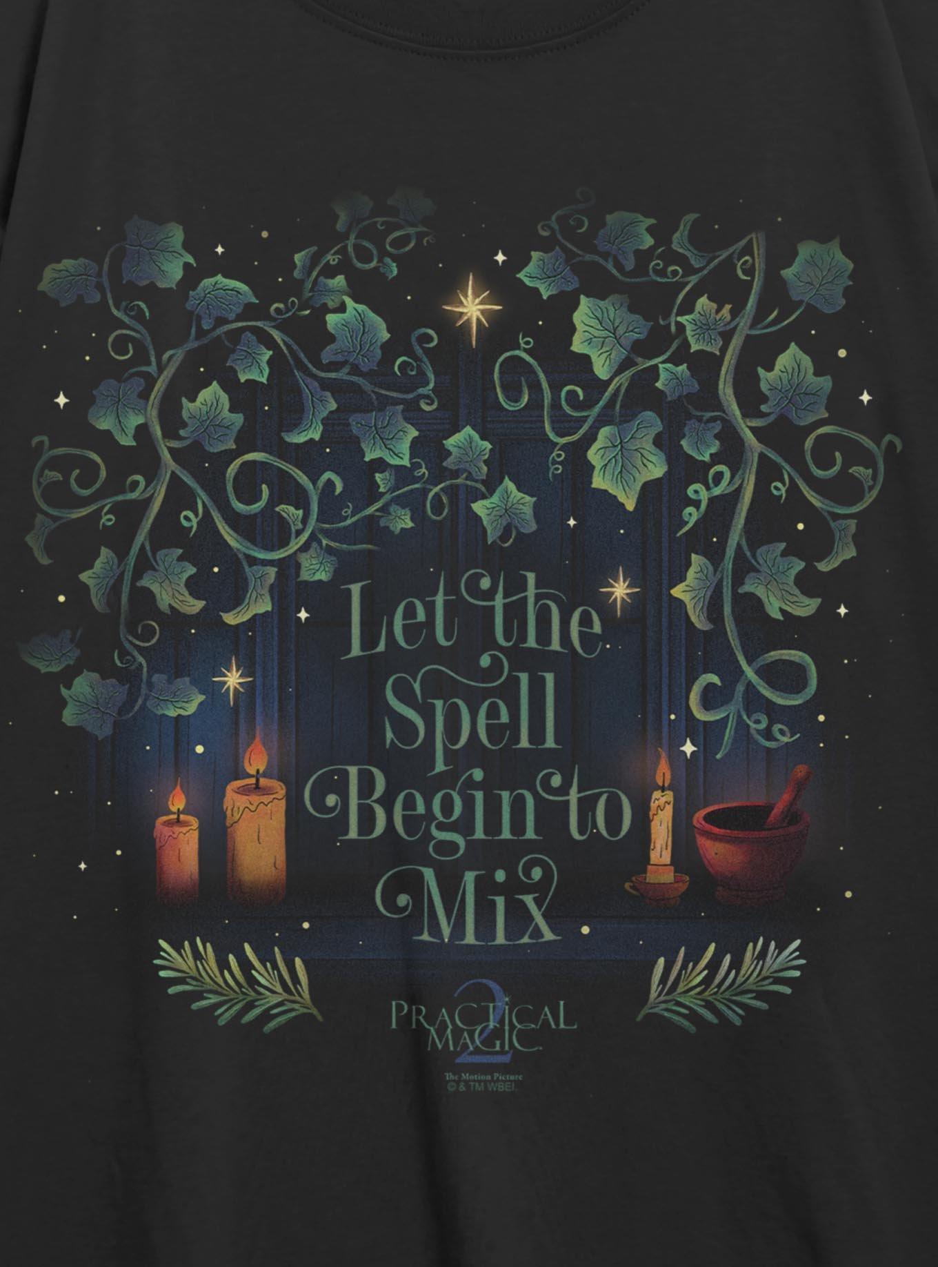 Practical Magic 2 Let The Spell Begin To Mix Womens Oversized T-Shirt
