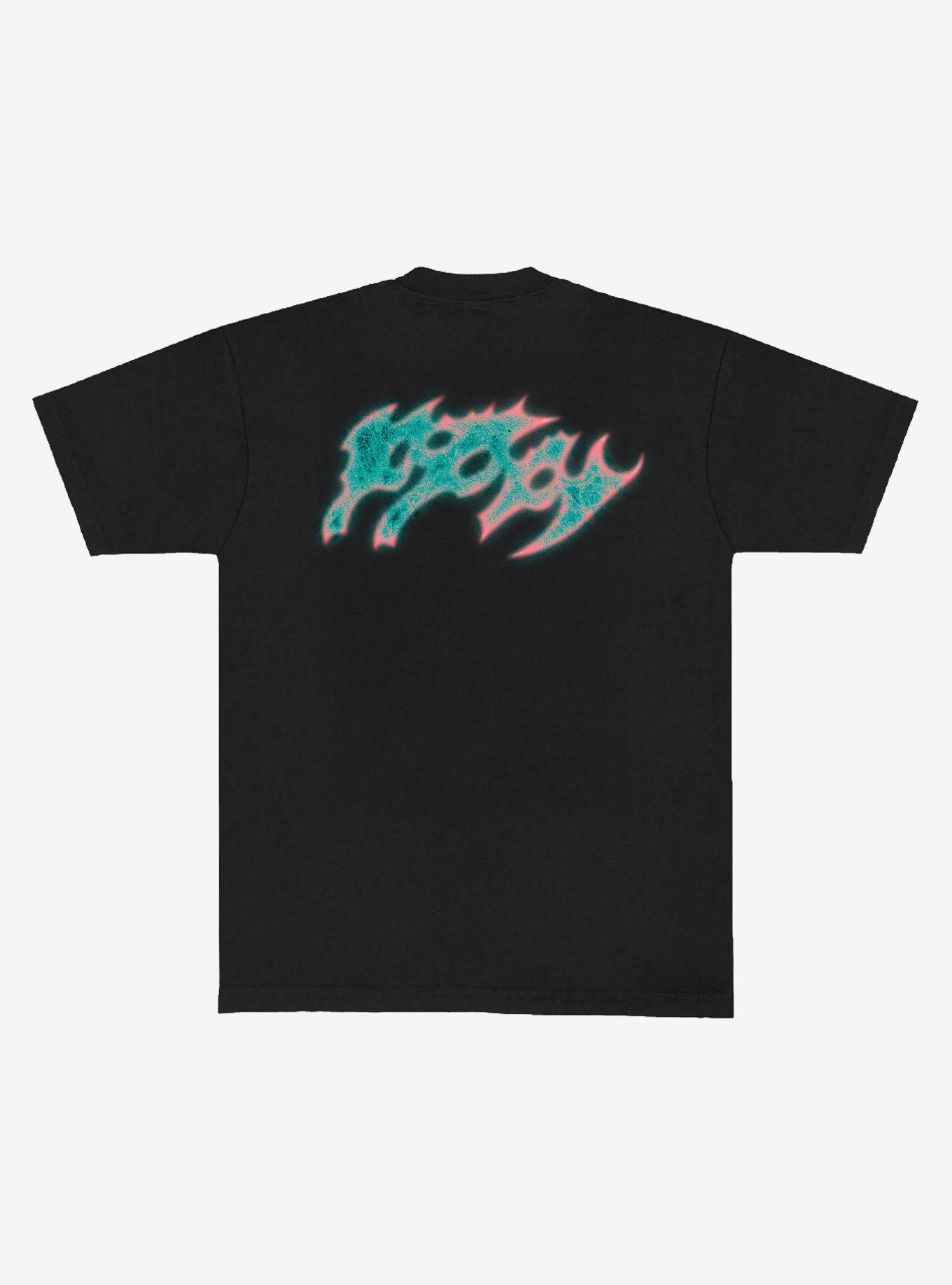 Poppy Face Logo T-Shirt, BLACK, alternate - view 2