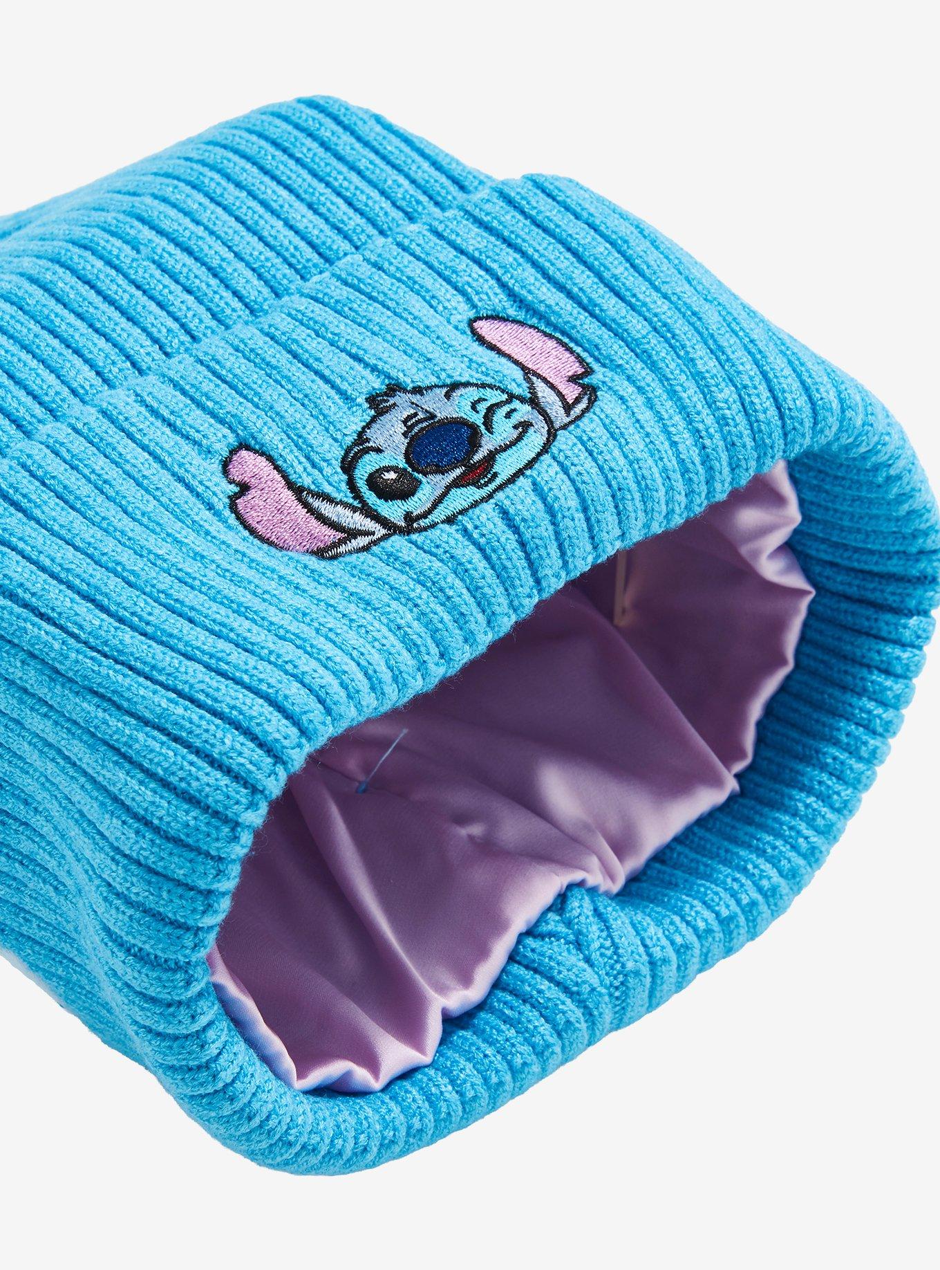 Disney Stitch Ribbed Beanie, , alternate - view 3