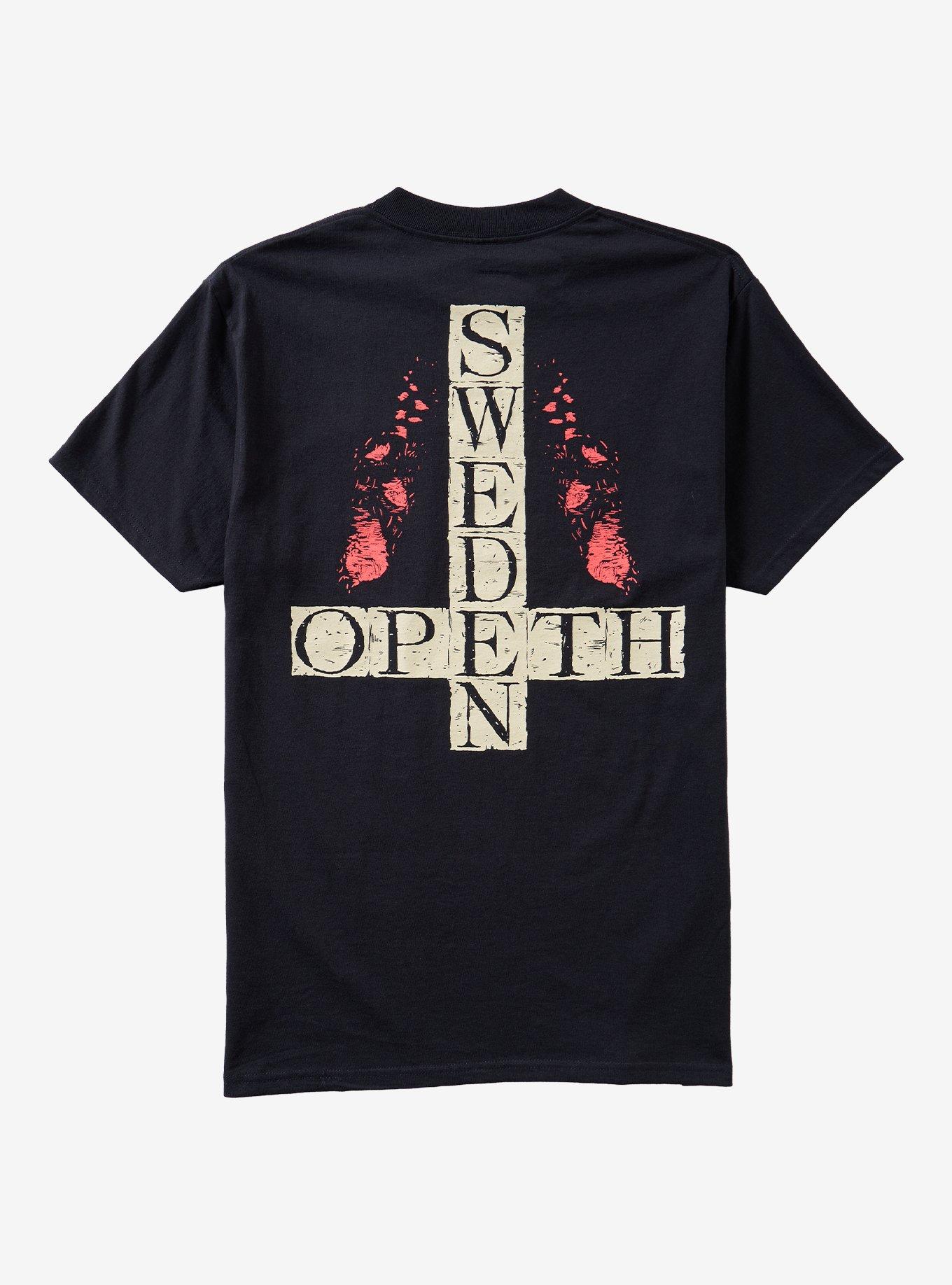 Opeth Skull Woman Flowers T-Shirt, BLACK, alternate - view 2